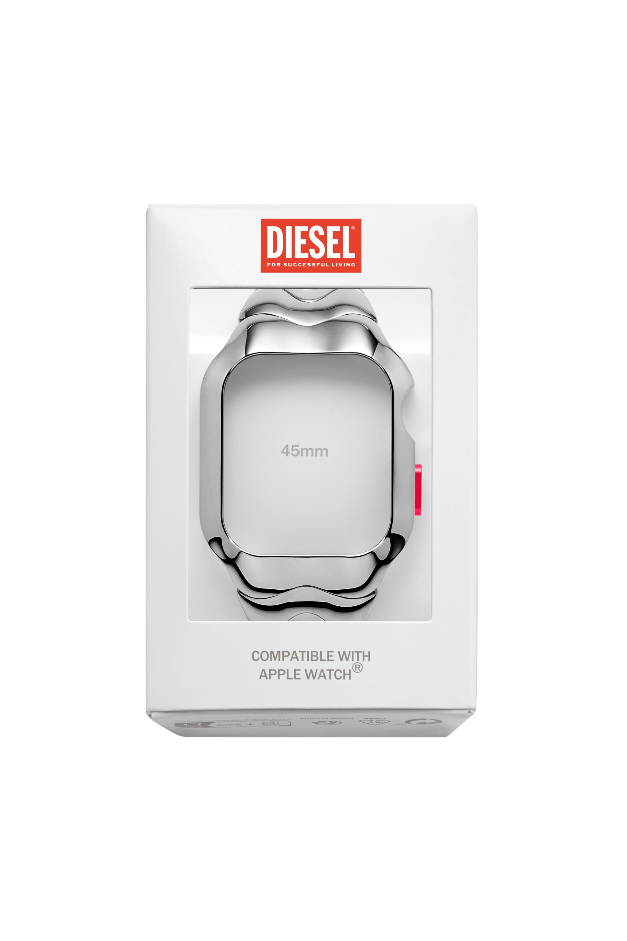Diesel - DSS0024, Pieza &uacute;nica de acero inoxidable para Apple Watch&reg;, 45mm. Unisex in Plateado - 2