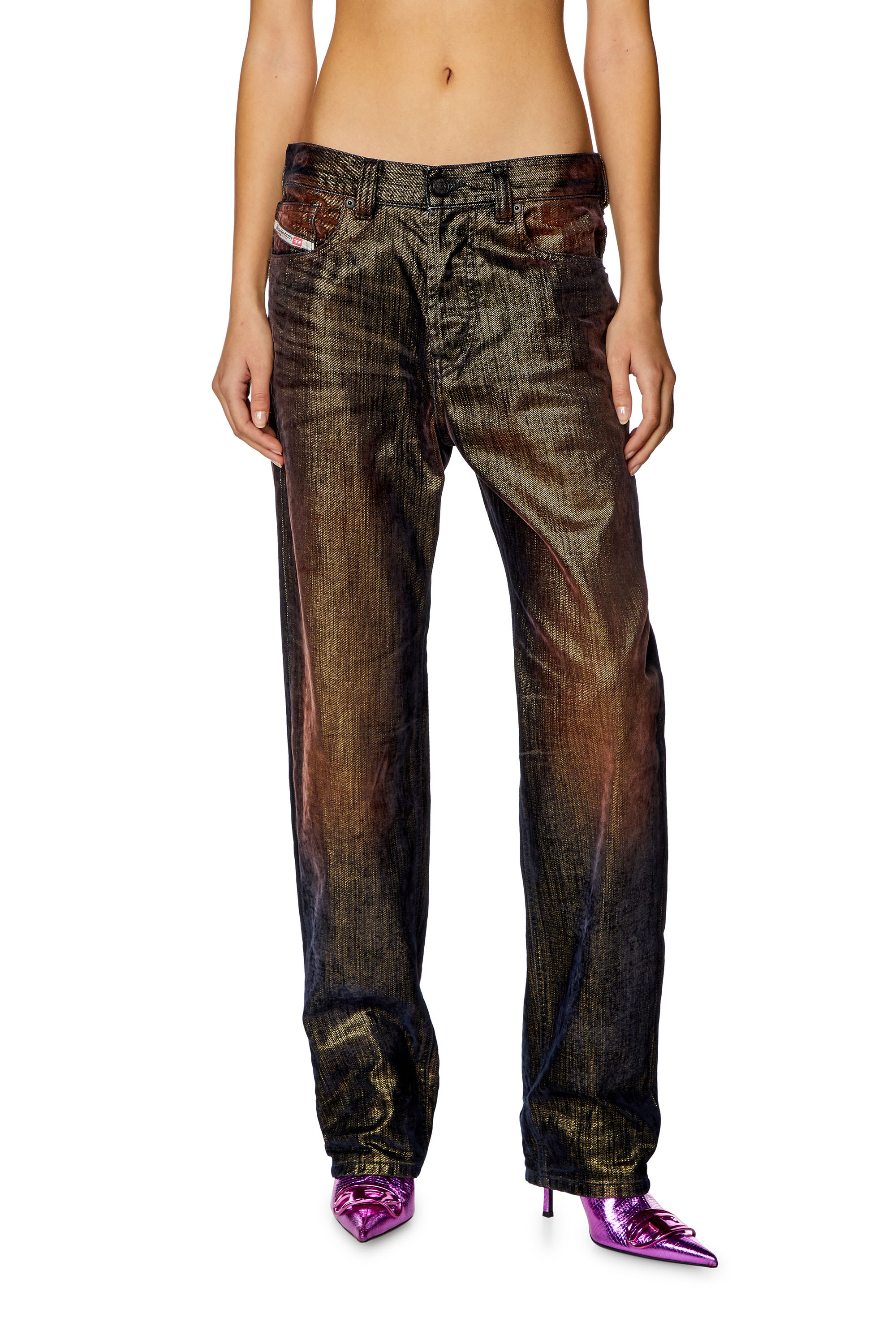 Diesel - Woman's Regular Jeans 1988 D-Ark 09I50, Black/Dark grey - 3