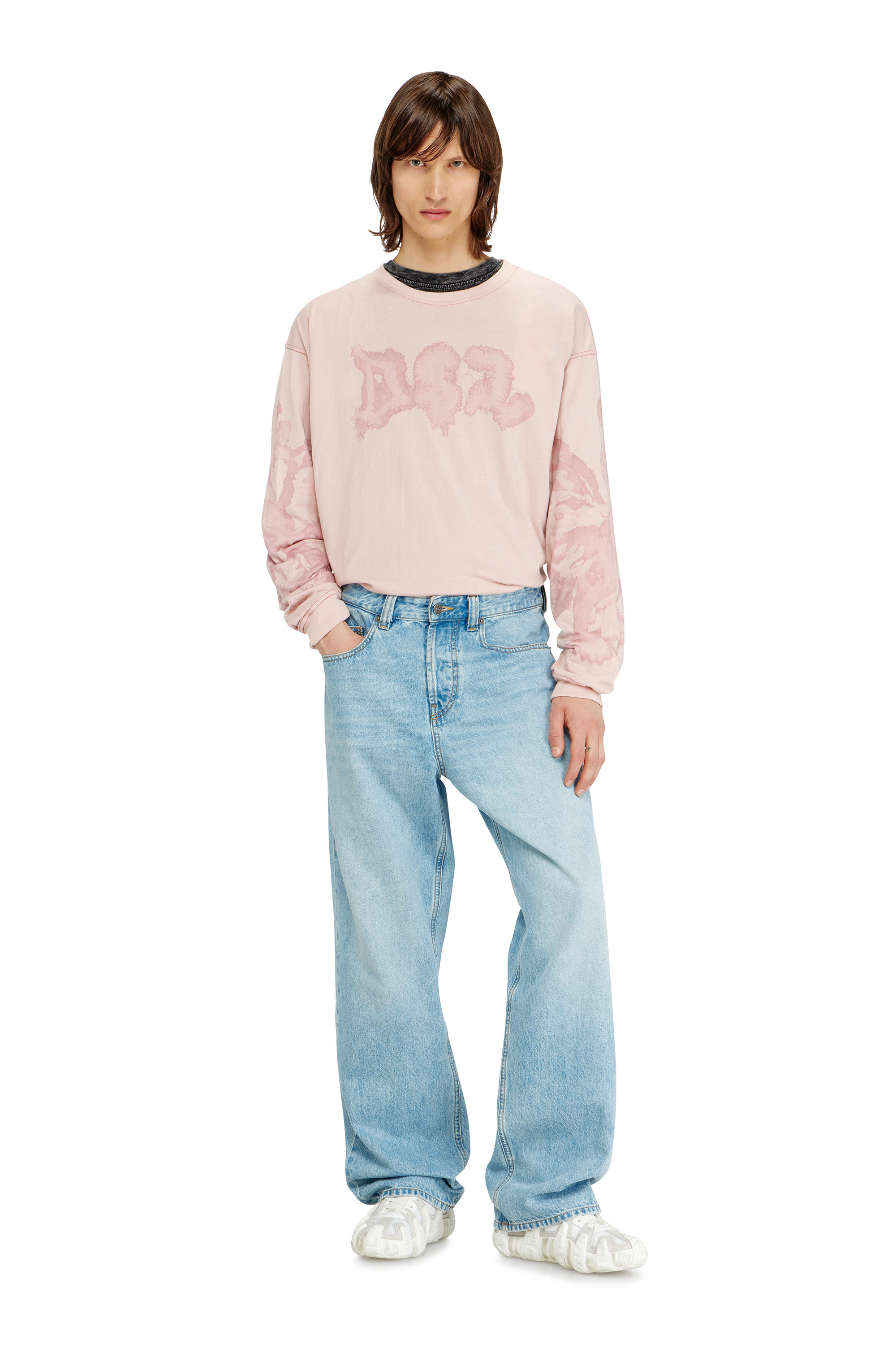 Diesel - Relaxed Jeans 2001 D-Macro 09I29 Hombre, Azul Claro - 2