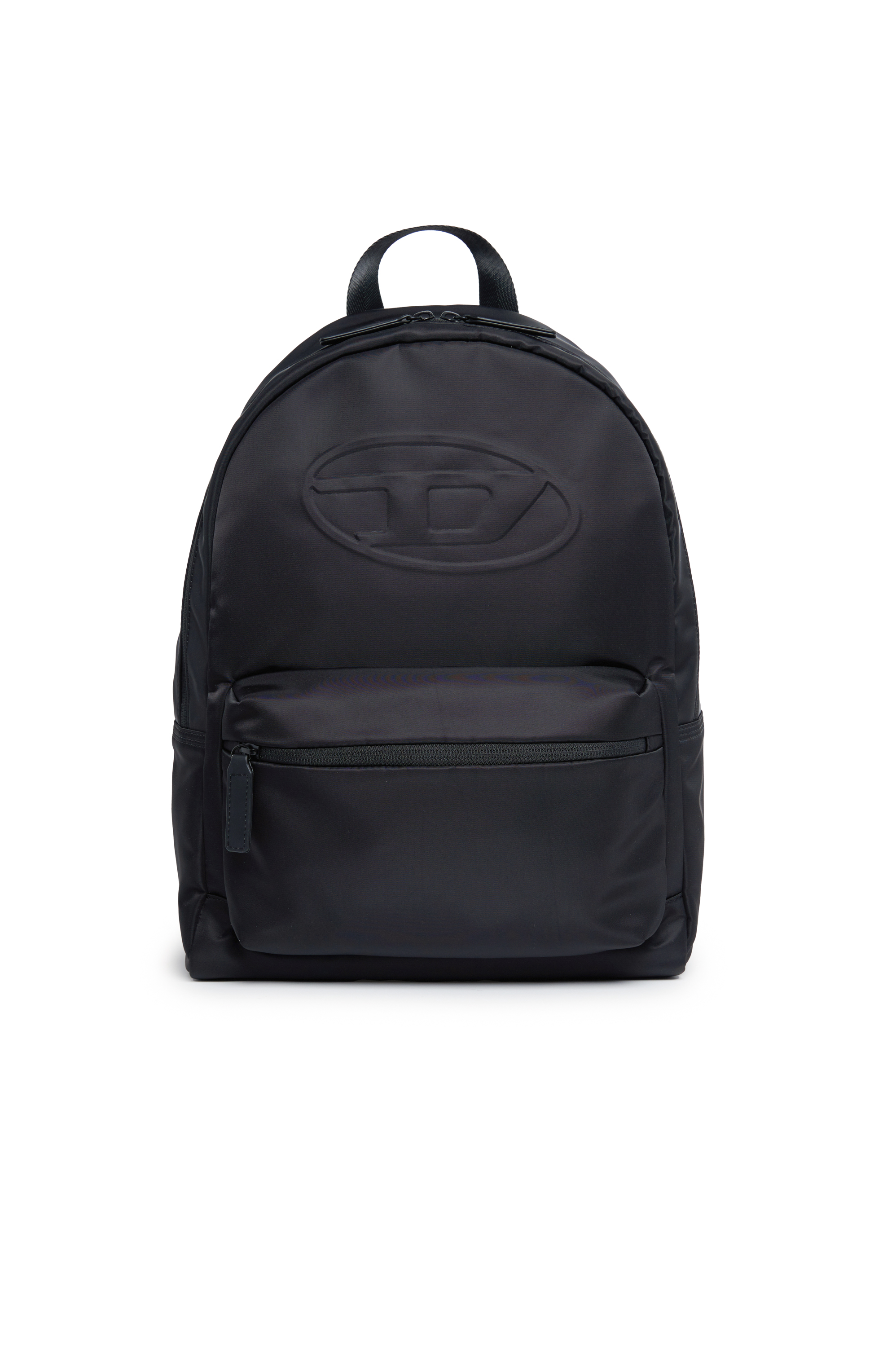 Girl's Nylon backpack with embossed Oval D | Black | Diesel US