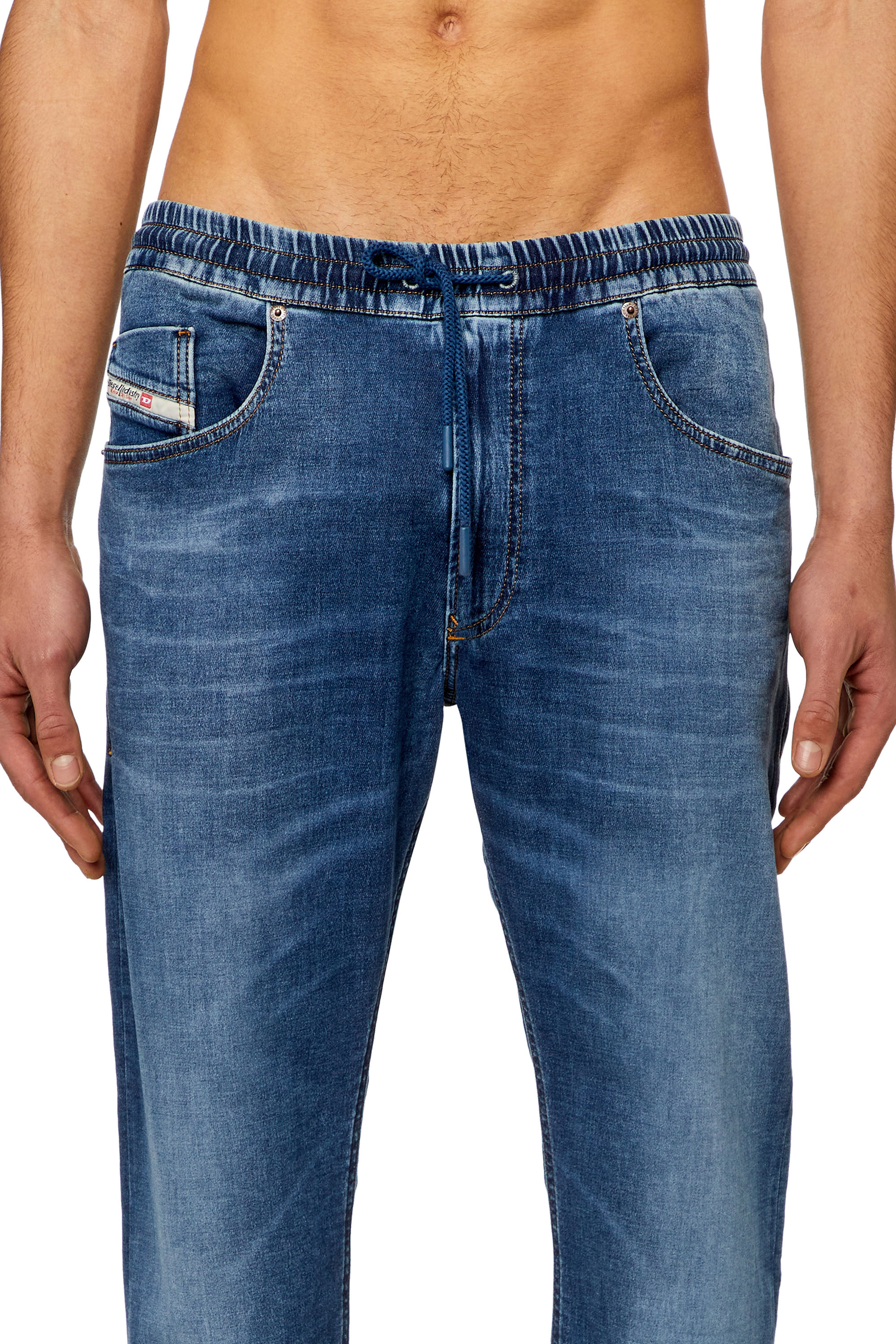Men's Regular Jeans | Medium blue | Diesel 2030 D-Krooley Joggjeans®