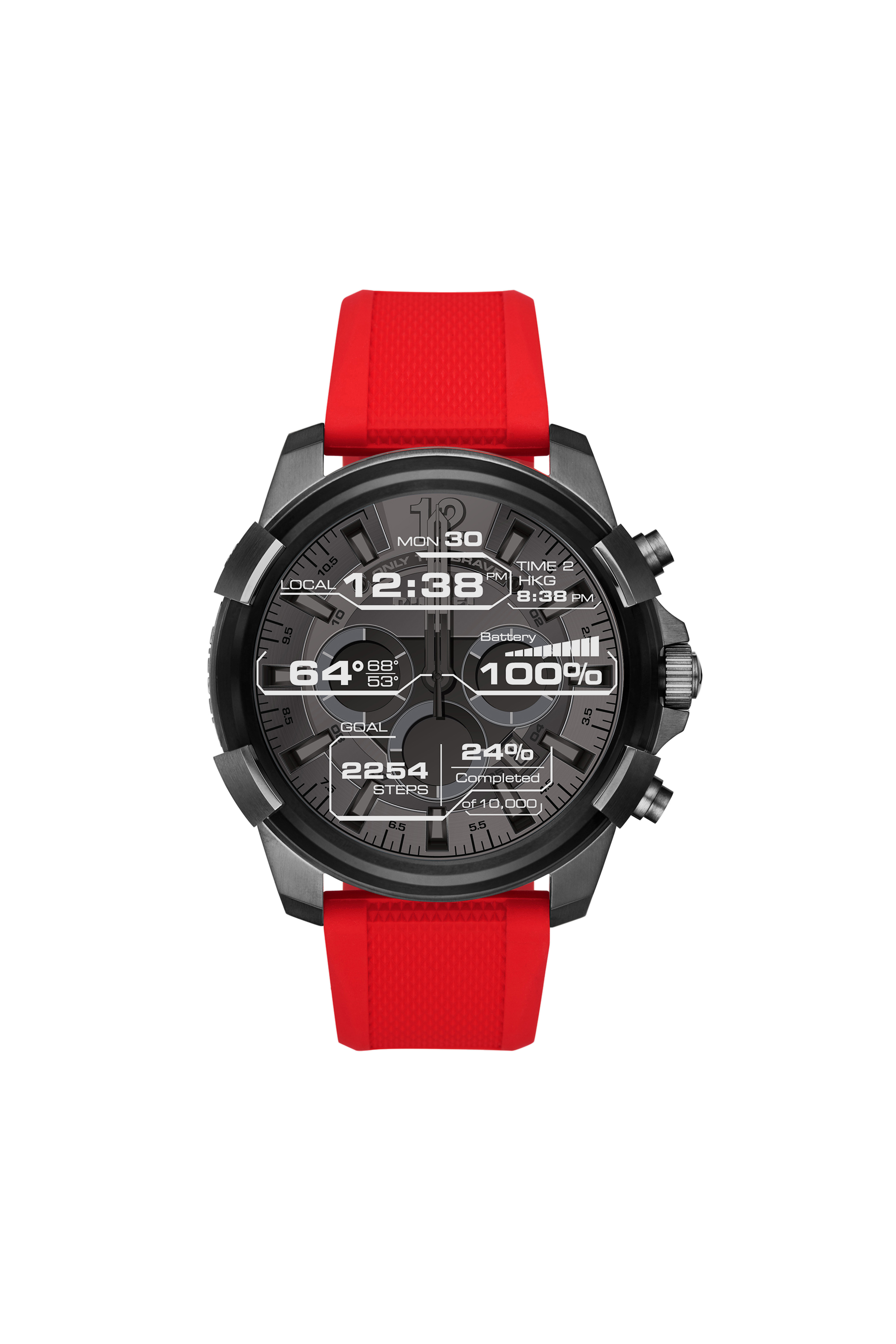Diesel - DT2006, Smartwatch rojo con pantalla t&aacute;ctil, 48&nbsp;mm Hombre in Rojo - 1