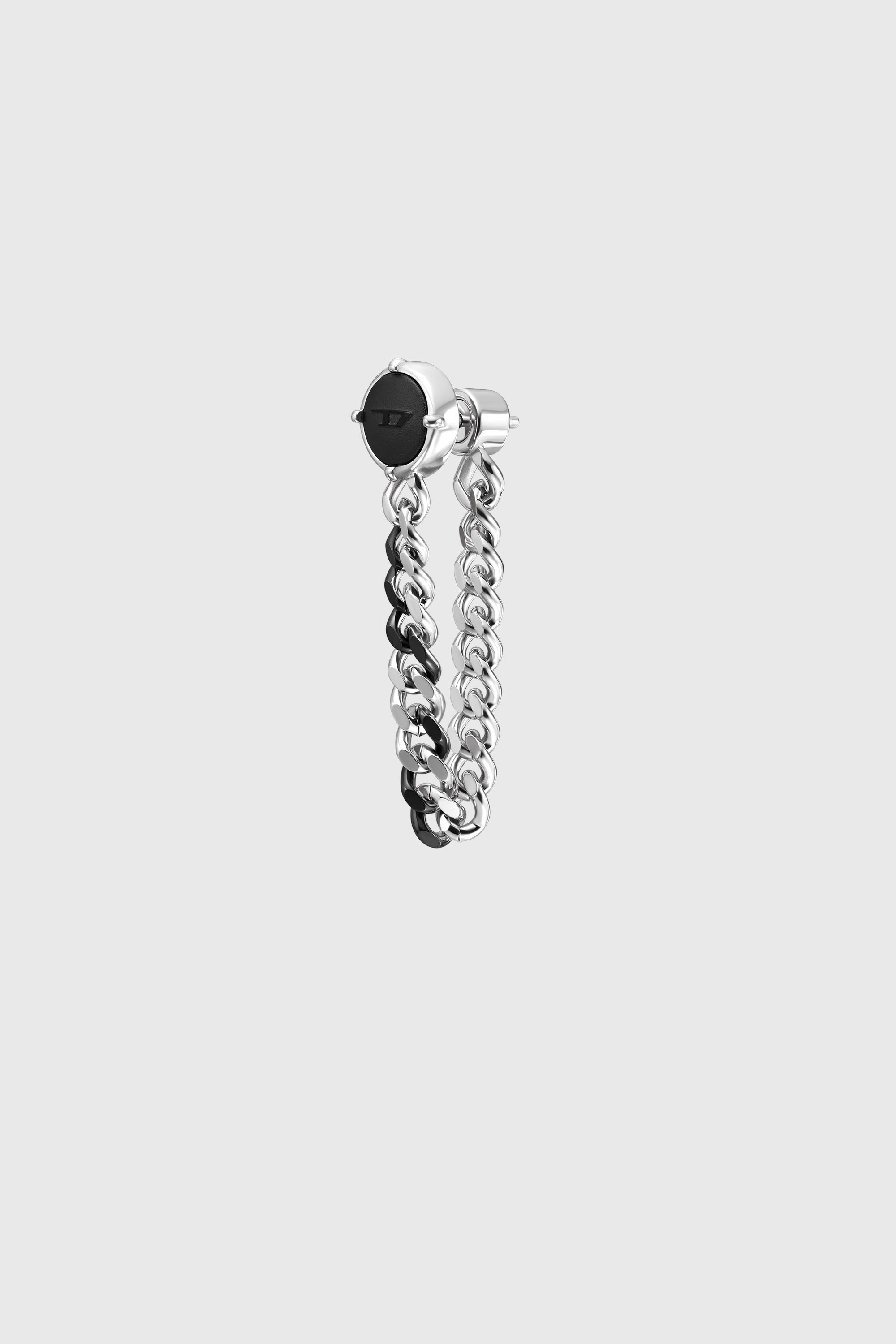 Diesel - DX1500, Unisex's Stainless steel stud earring in Silver/Black - 1