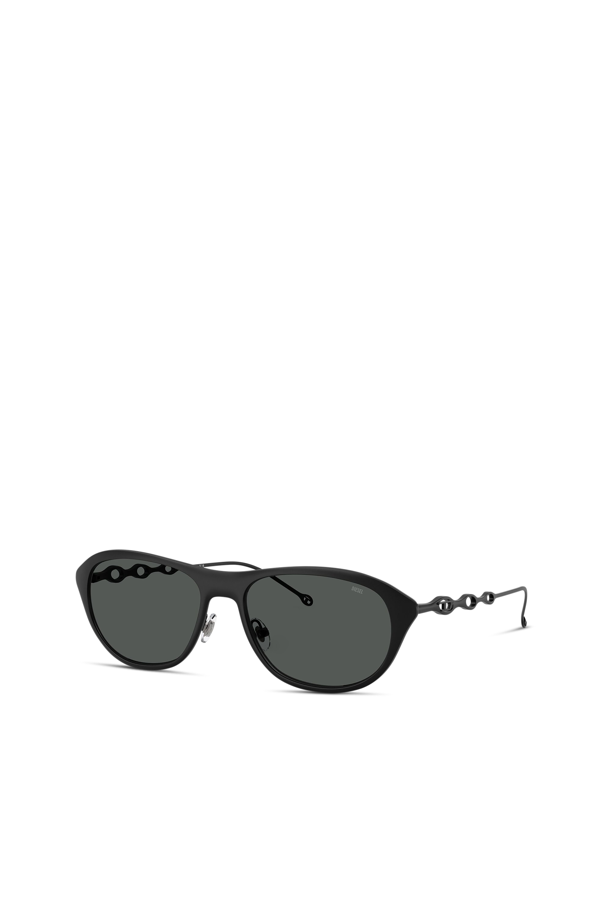 Diesel - 0DL1011, Unisex's Rectangle sunglasses in Black/Green - 1