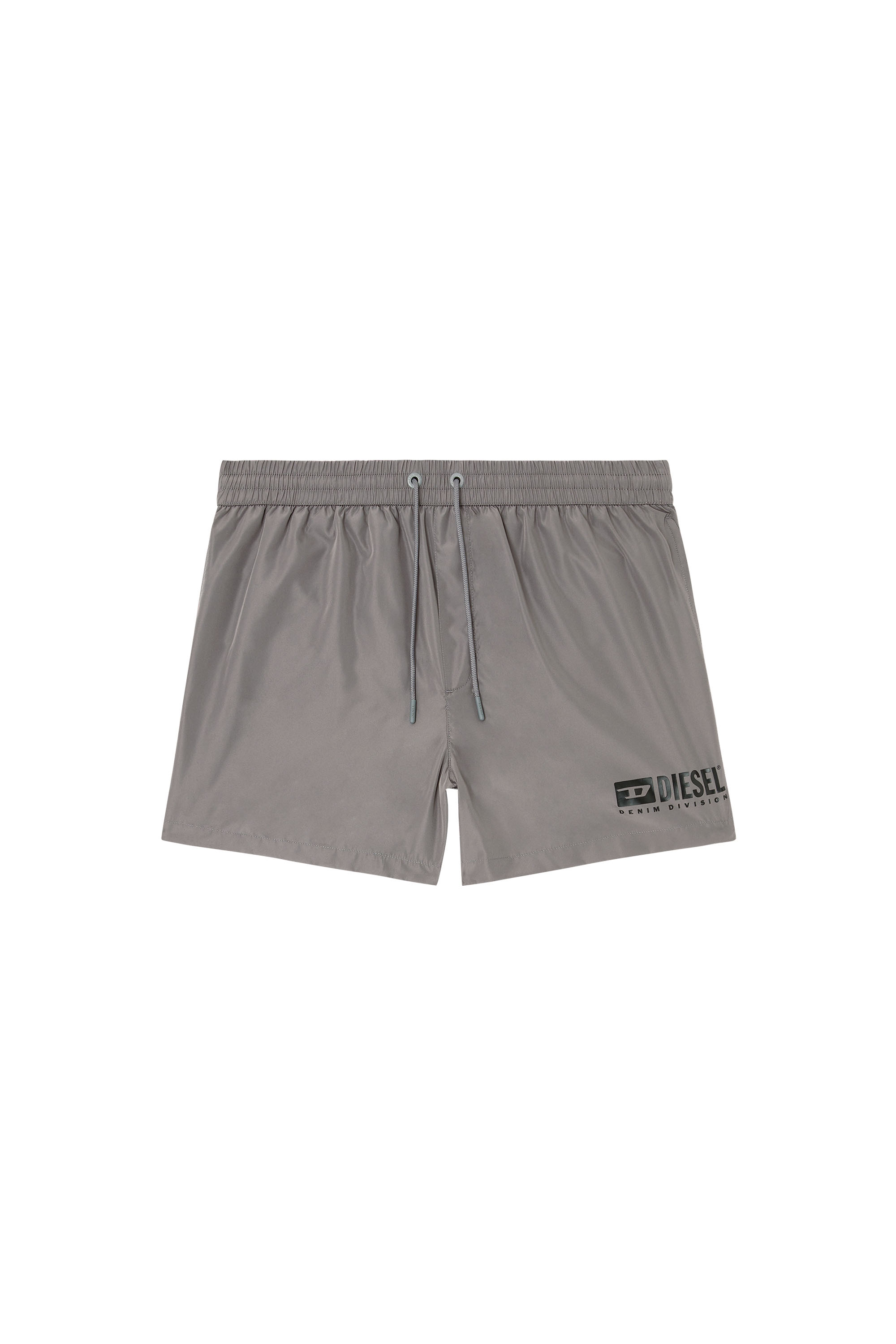 Diesel - KEN-37-D-BOX, Shorts de ba&ntilde;o de longitud media con estampado del logotipo Hombre in Gris - 4