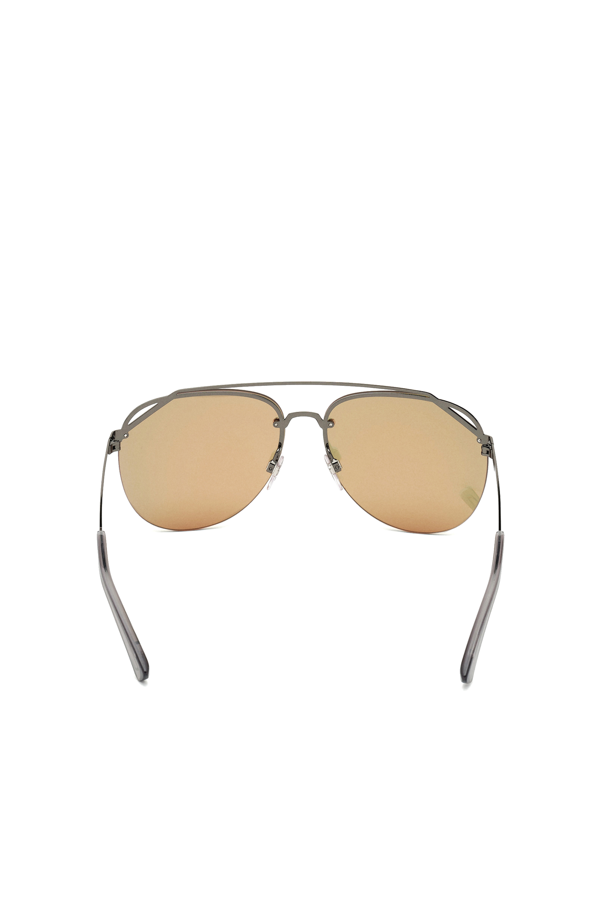 Diesel - DL0314, Man's Metal pilot sunglasses in Grey - 3