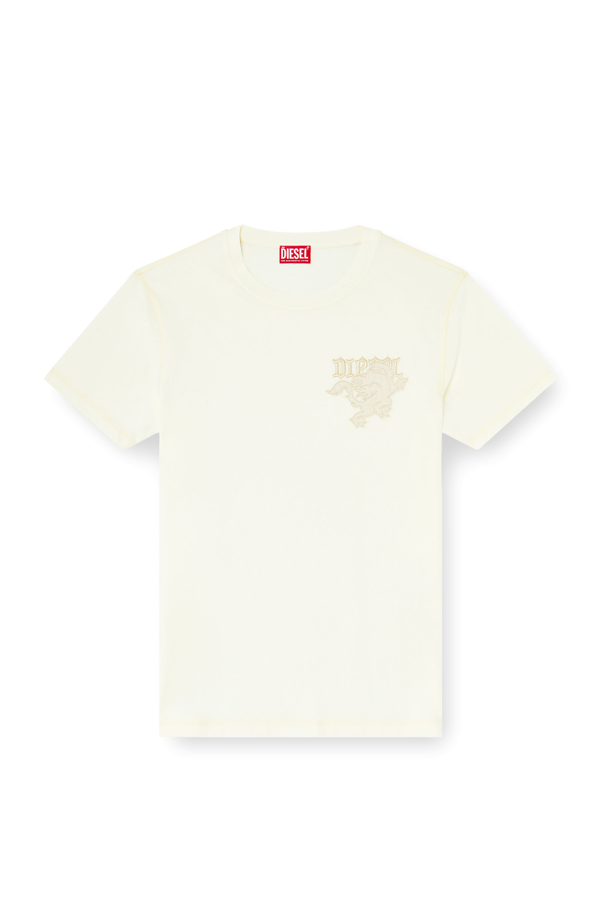 Diesel - T-ADJUST-NOTCH, Camiseta regular con parche bordado Hombre in ToBeDefined - 2