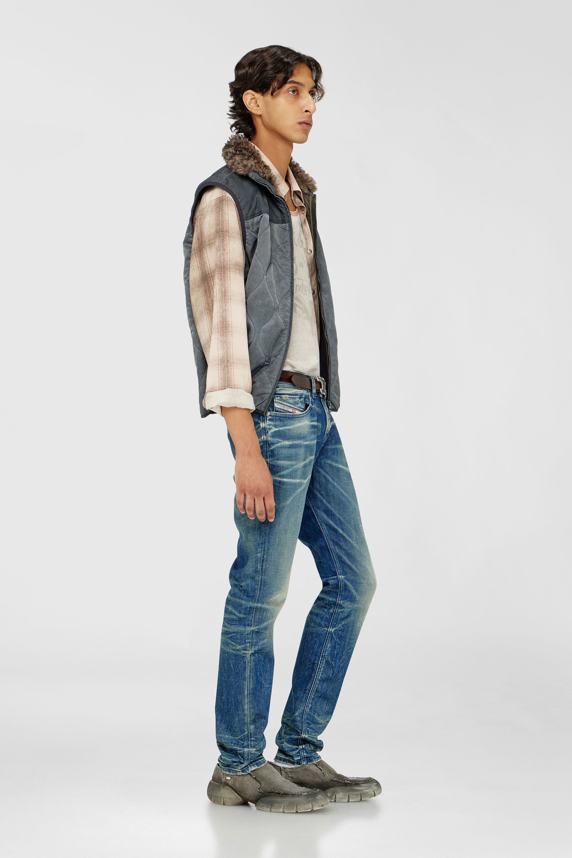 Diesel - Man's Skinny Jeans 1979 Sleenker 09P59, Medium blue - 2