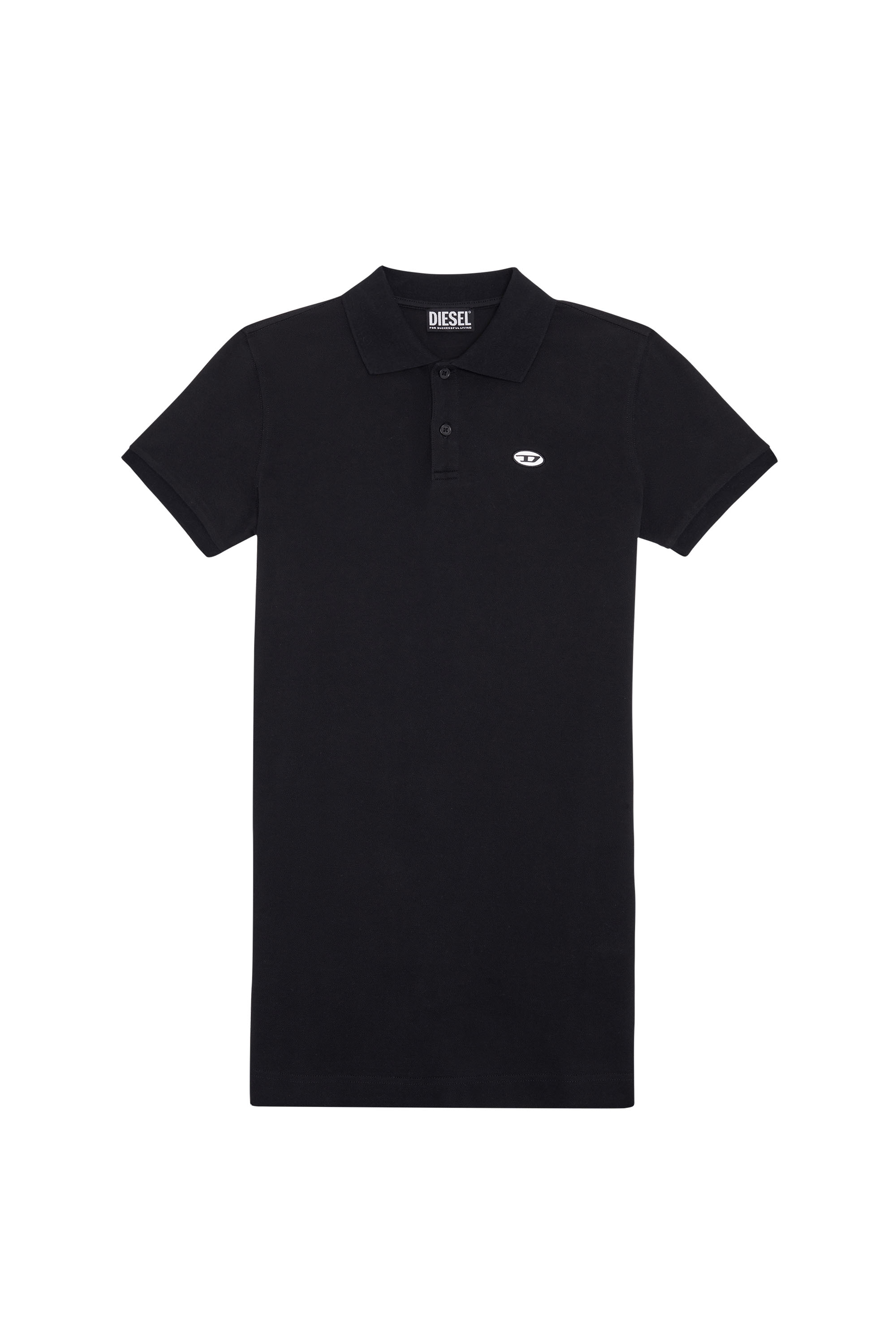 Diesel - D-TENNY-DOVAL-PJ, Woman's Polo dress in Black - 1
