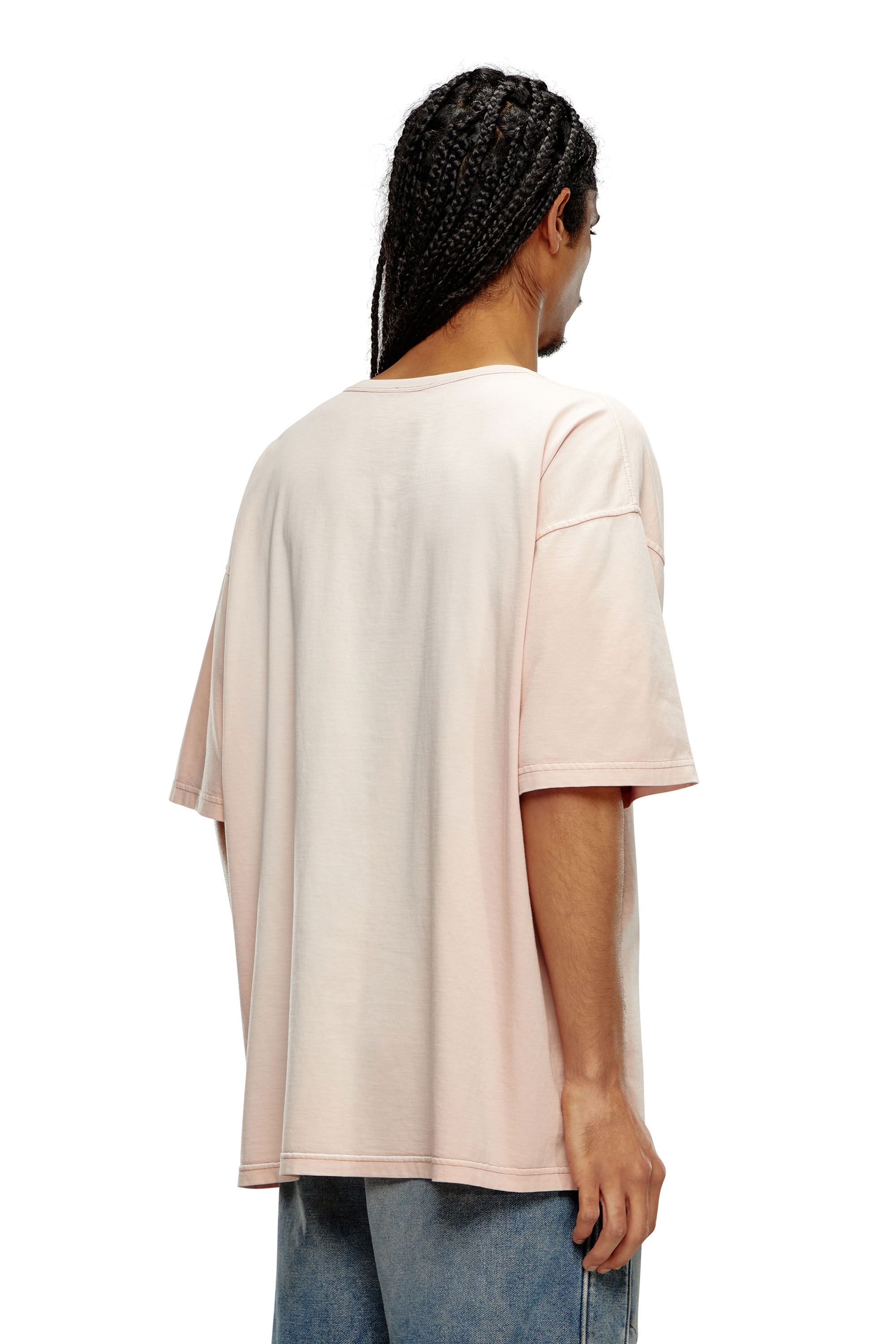 Men's T-shirt with mini Design Studio print | Pink | Diesel Men's T-shirt with mini Design Studio print | Pink | Diesel