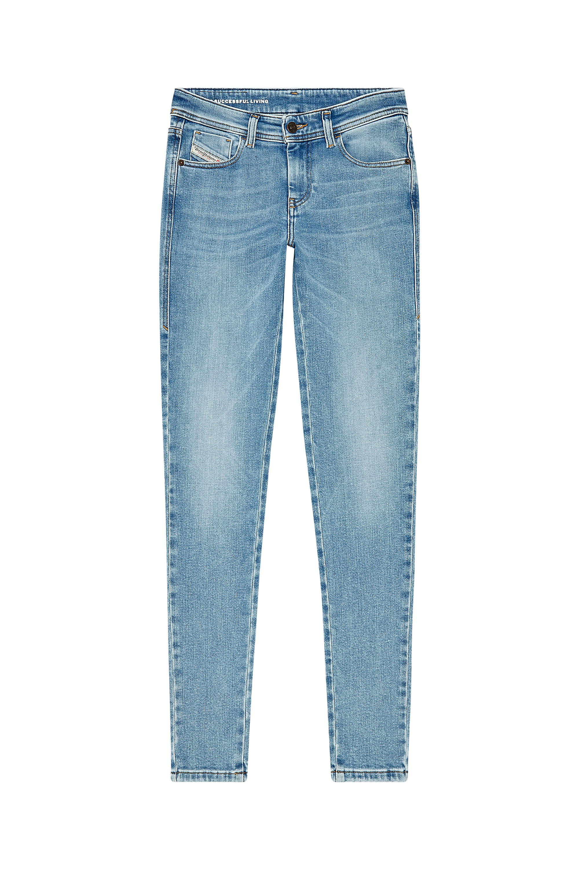 Diesel - Woman's Skinny Jeans 2017 Slandy 09H85, Light Blue - 3