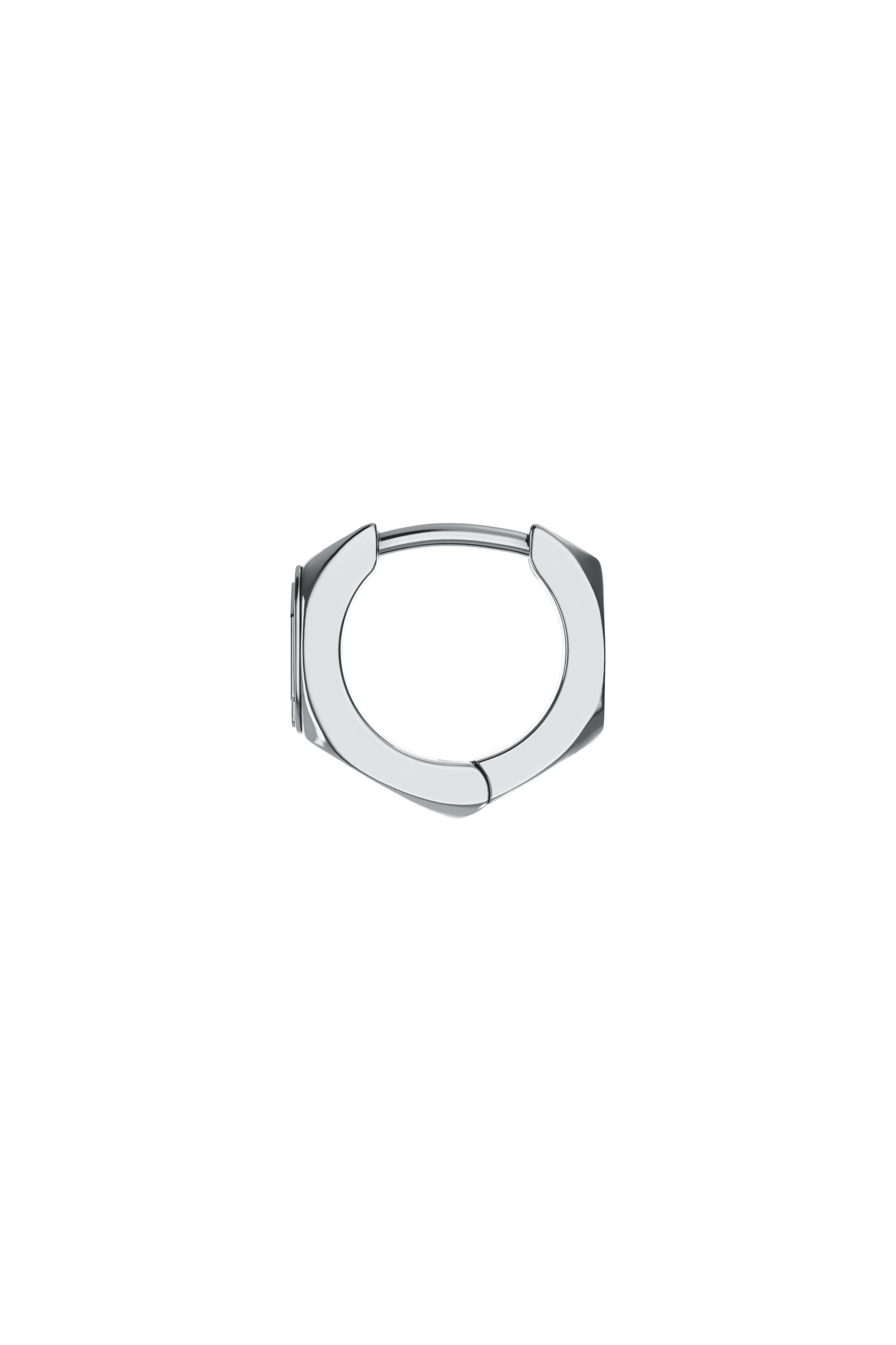 Diesel - DX1692040 JEWELLERY, Unisex's Stainless steel single hoop earring in Silver - 1