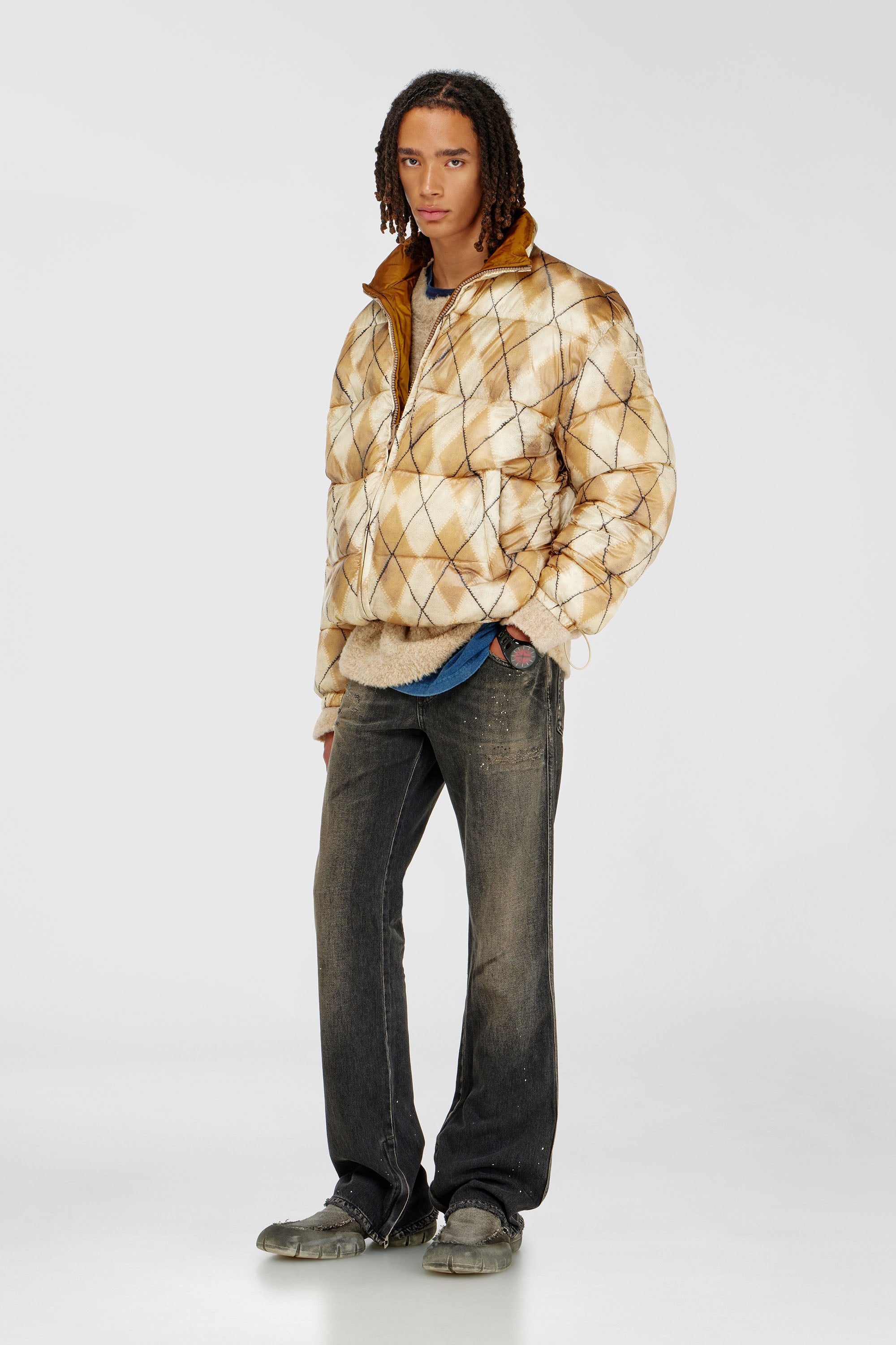 Diesel - Male's Bootcut Jeans 1998 D-Buck 09P64, Black/Dark Grey - 1
