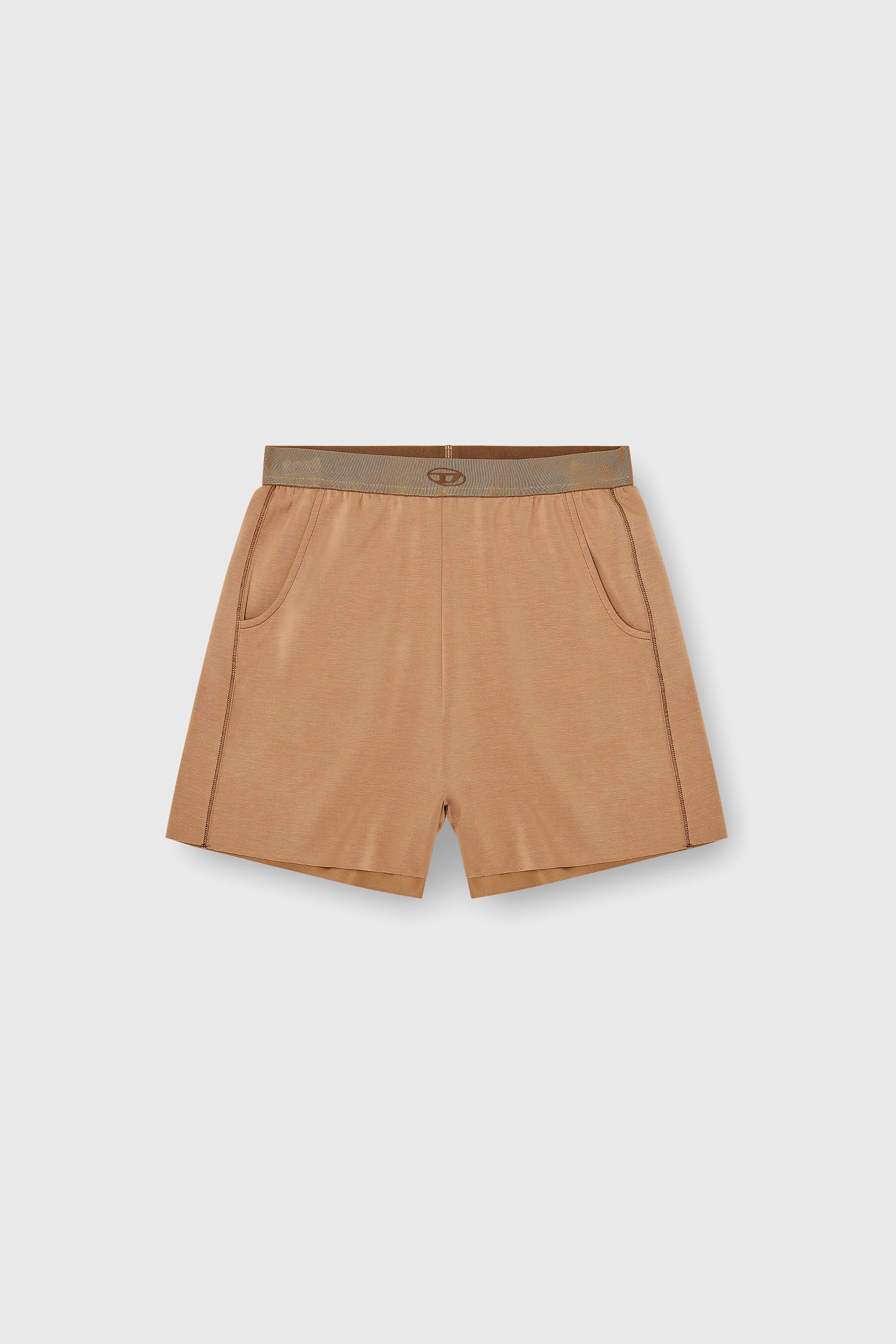 Diesel - MARTHA-UTLT, Woman's Shorts in light stretch scuba in Brown - 4