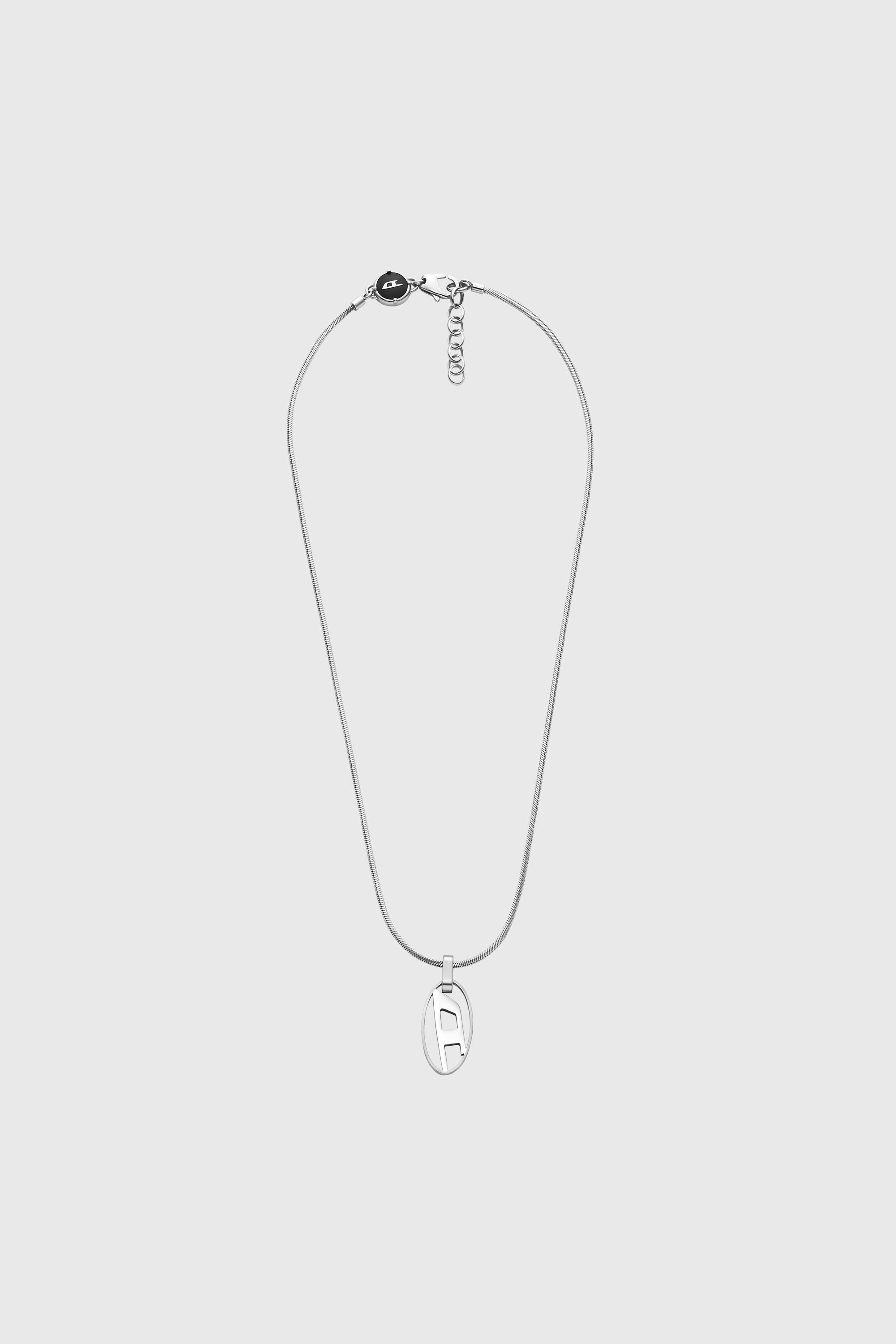 Diesel - DX1342, Collar con colgante en acero inoxidable Unisex in Plateado - 1