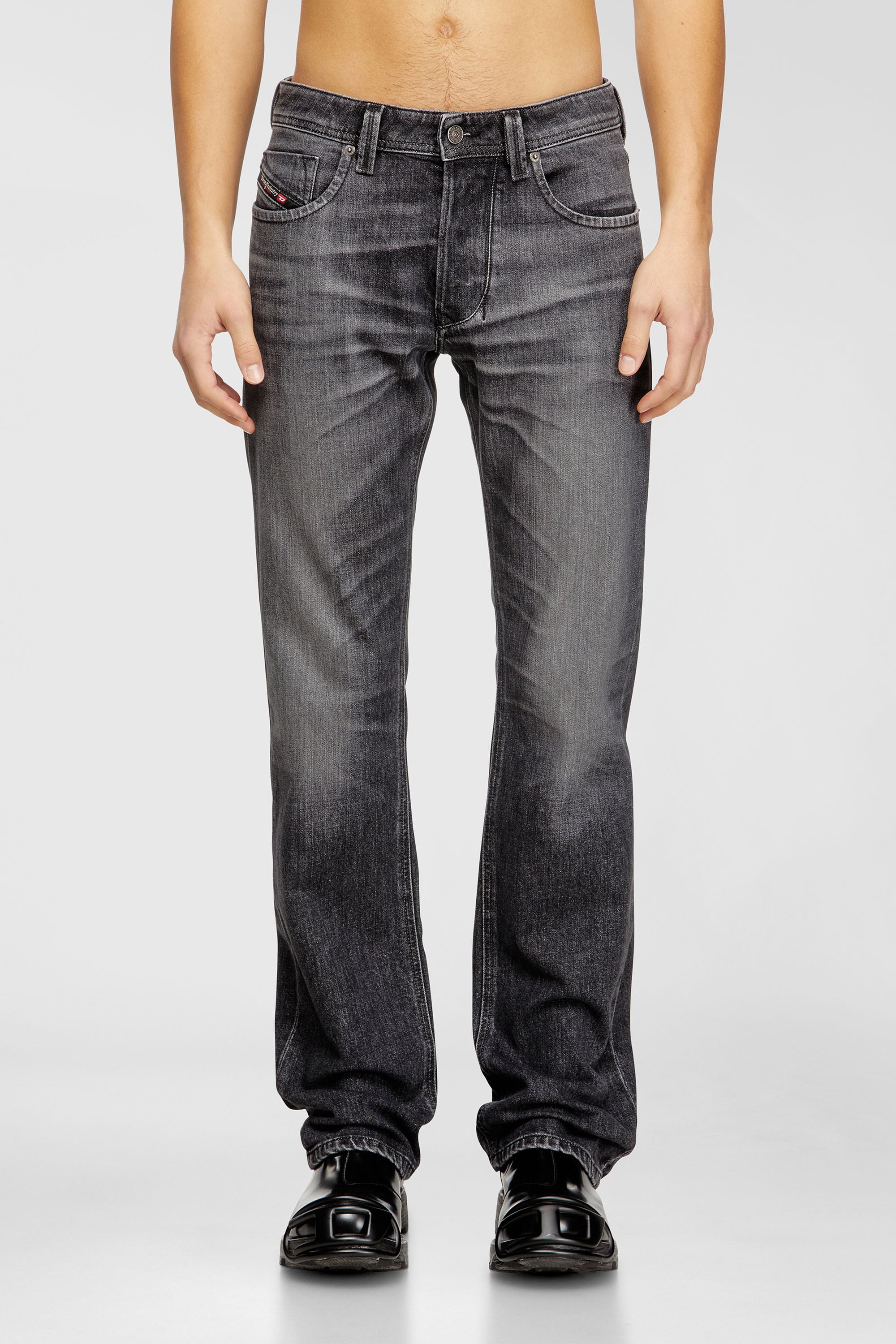 Diesel - Man's Regular Jeans 1985 Larkee 09N49, Grey - 2