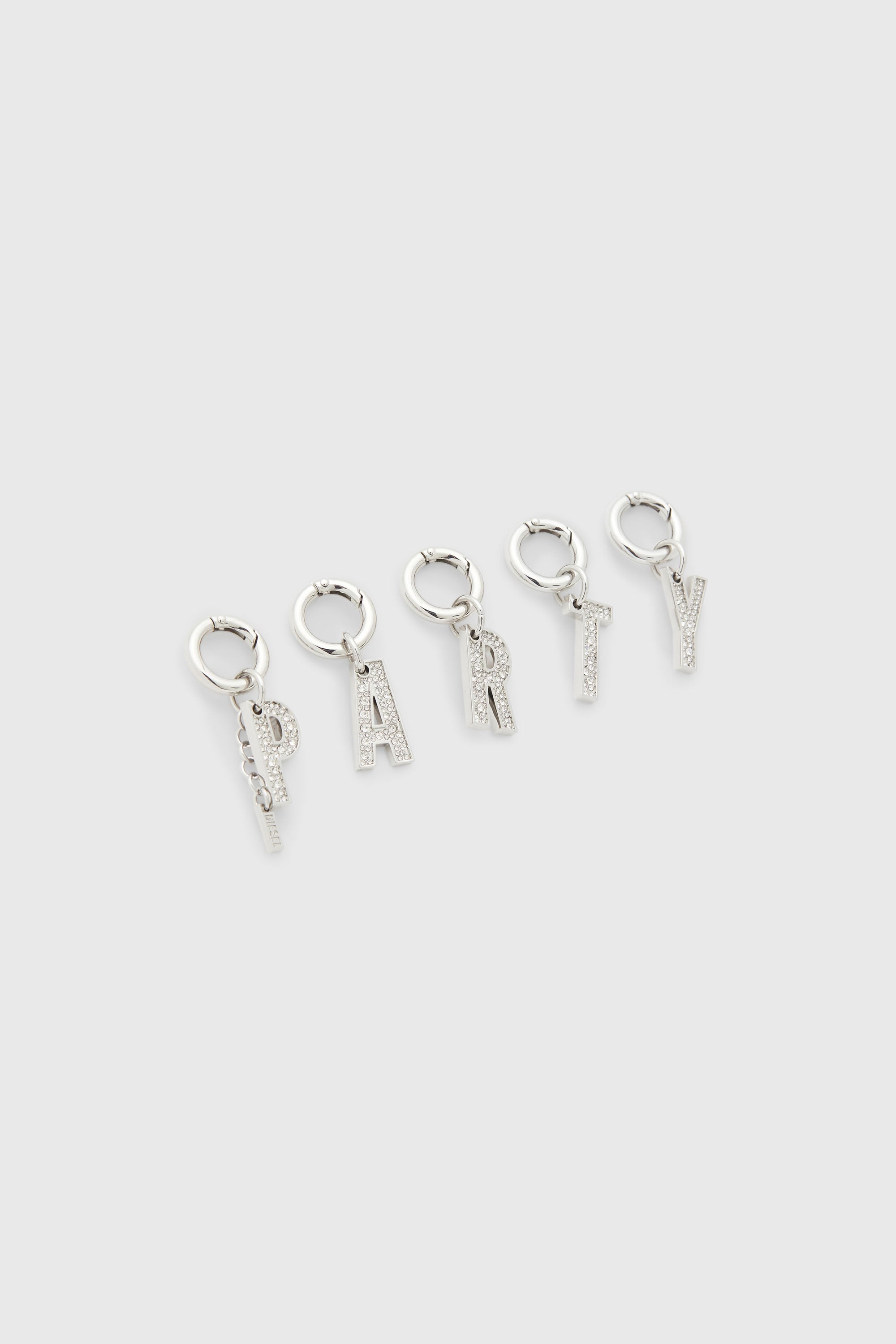 Diesel - CHARM-PARTY, Female's Metal PARTY charms with rhinestones in Silver - 2