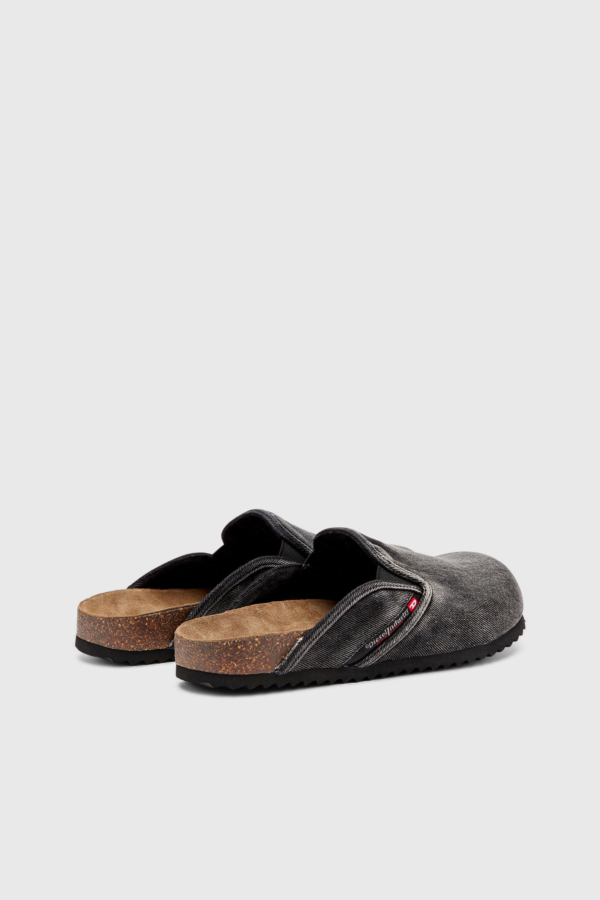 Diesel - D-WOODSTOCK SLIP-ON, D-Woodstock-Zapatos planos sin tal&oacute;n en cuero napa Hombre in Negro - 3