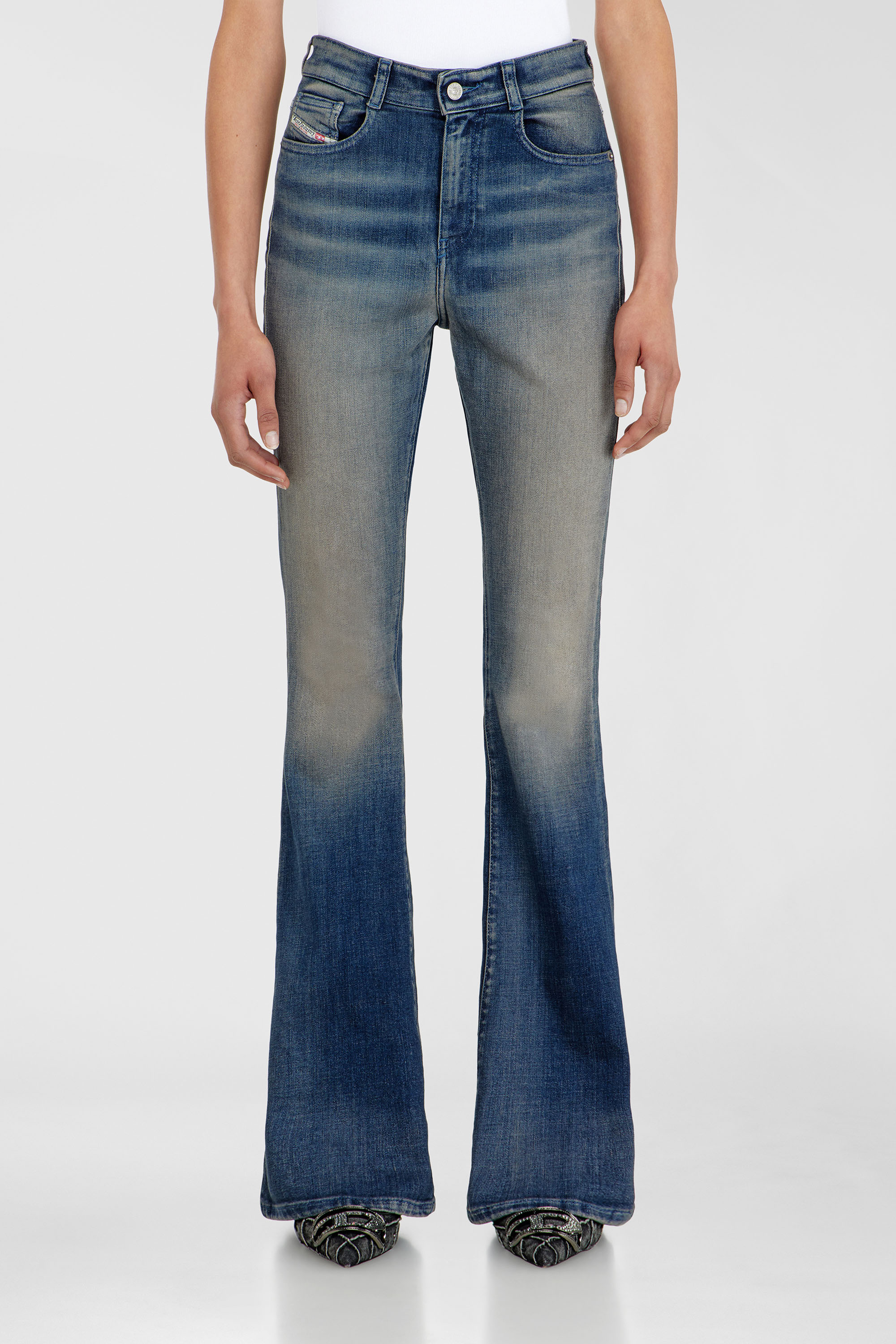 Diesel - Woman's Bootcut Jeans 1973 D-Partt 09P67, Dark Blue - 1