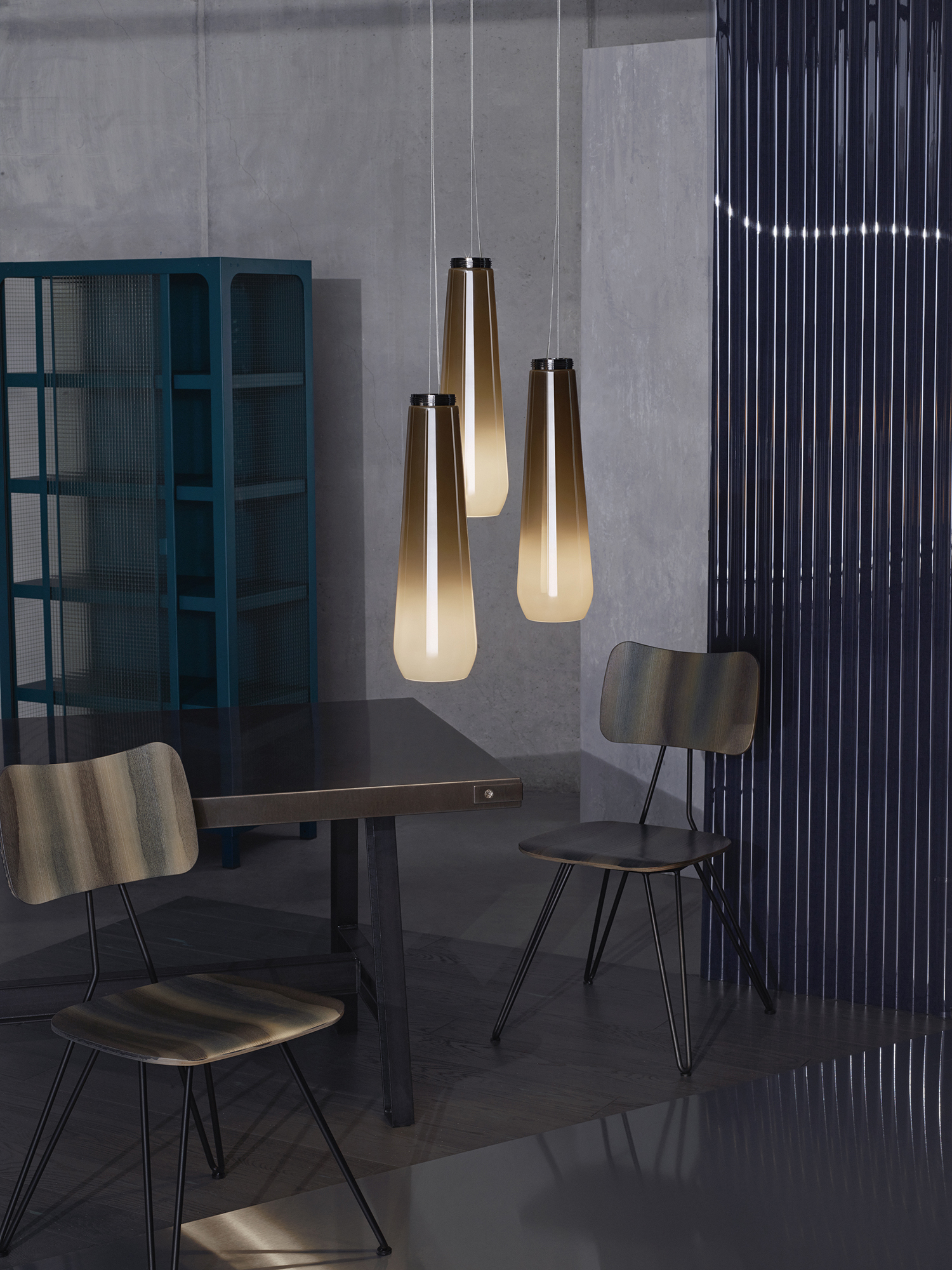 Diesel - DL0F01 OVERDYED, Unisex's Side chair with weathered grey treated wood in Grey - 4