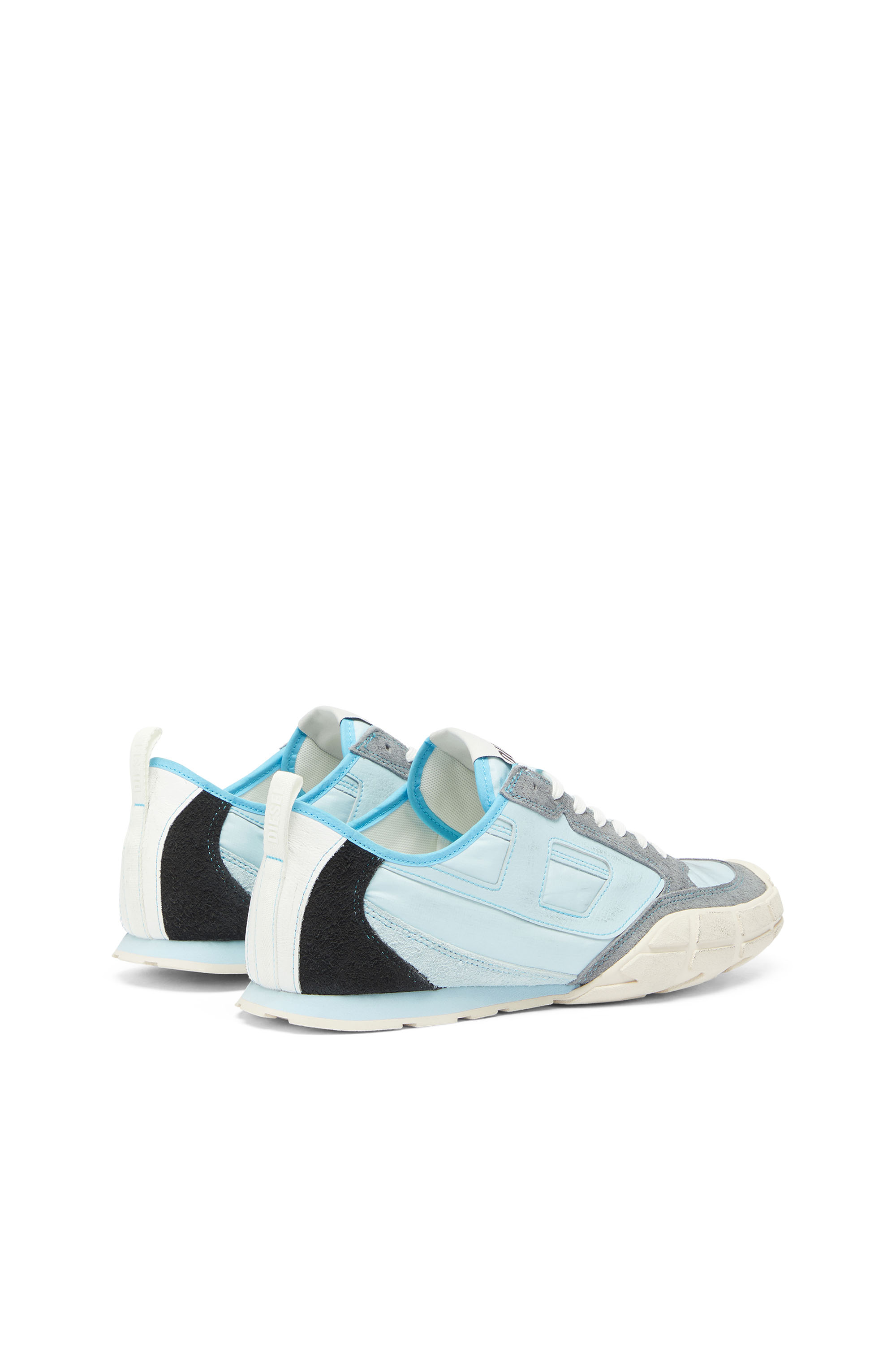 Diesel - S-PAGODHA LOW, S-Pagodha - Baskets en cuir et nylon Homme in Bleu - 3