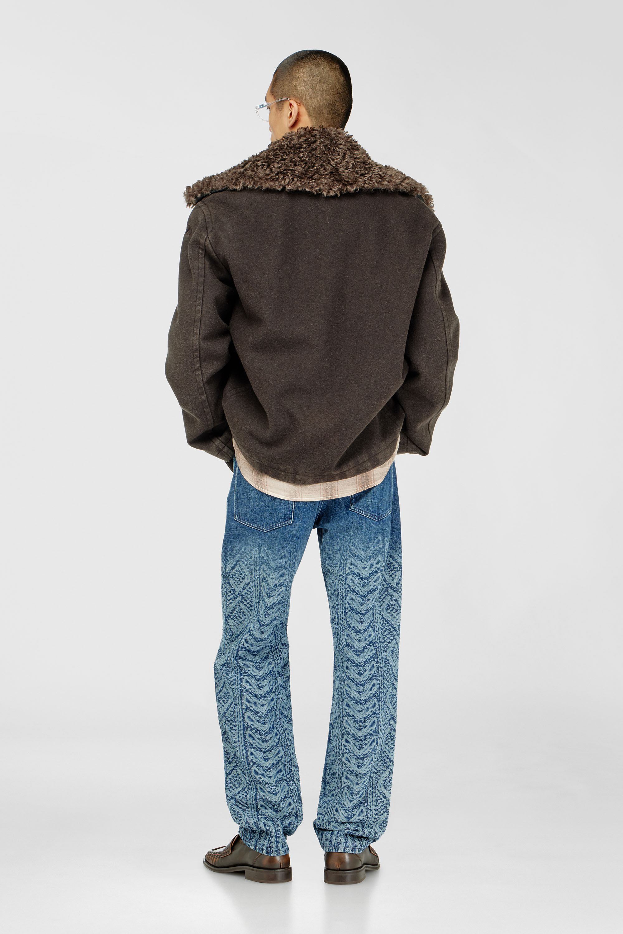 Diesel - Regular Jeans 2024 D-Macs 007EV Homme, Bleu Fonc&eacute; - Image 3