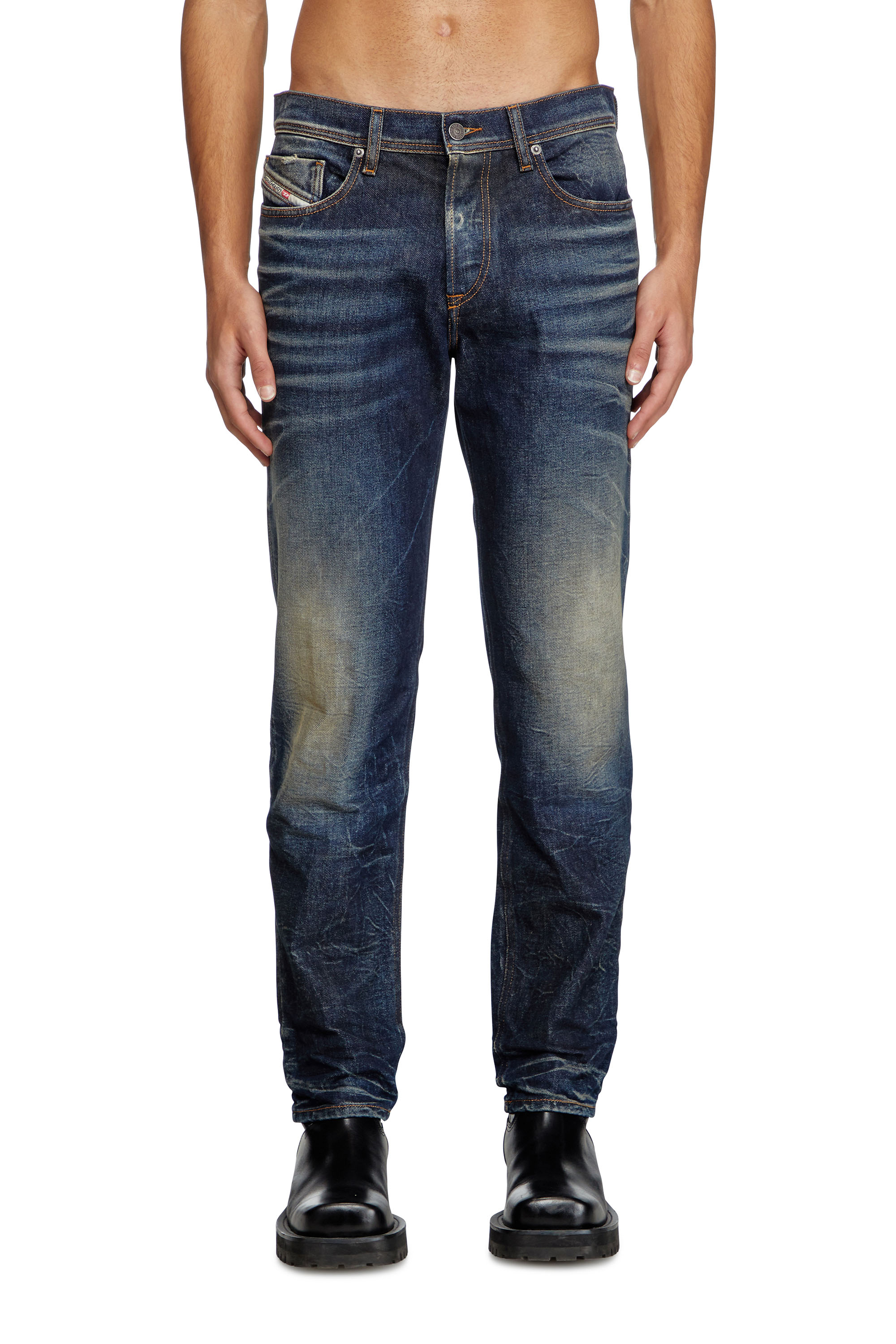 Diesel - Regular Jeans 2023 D-Finitive 09L22 Hombre, Azul Oscuro - 3