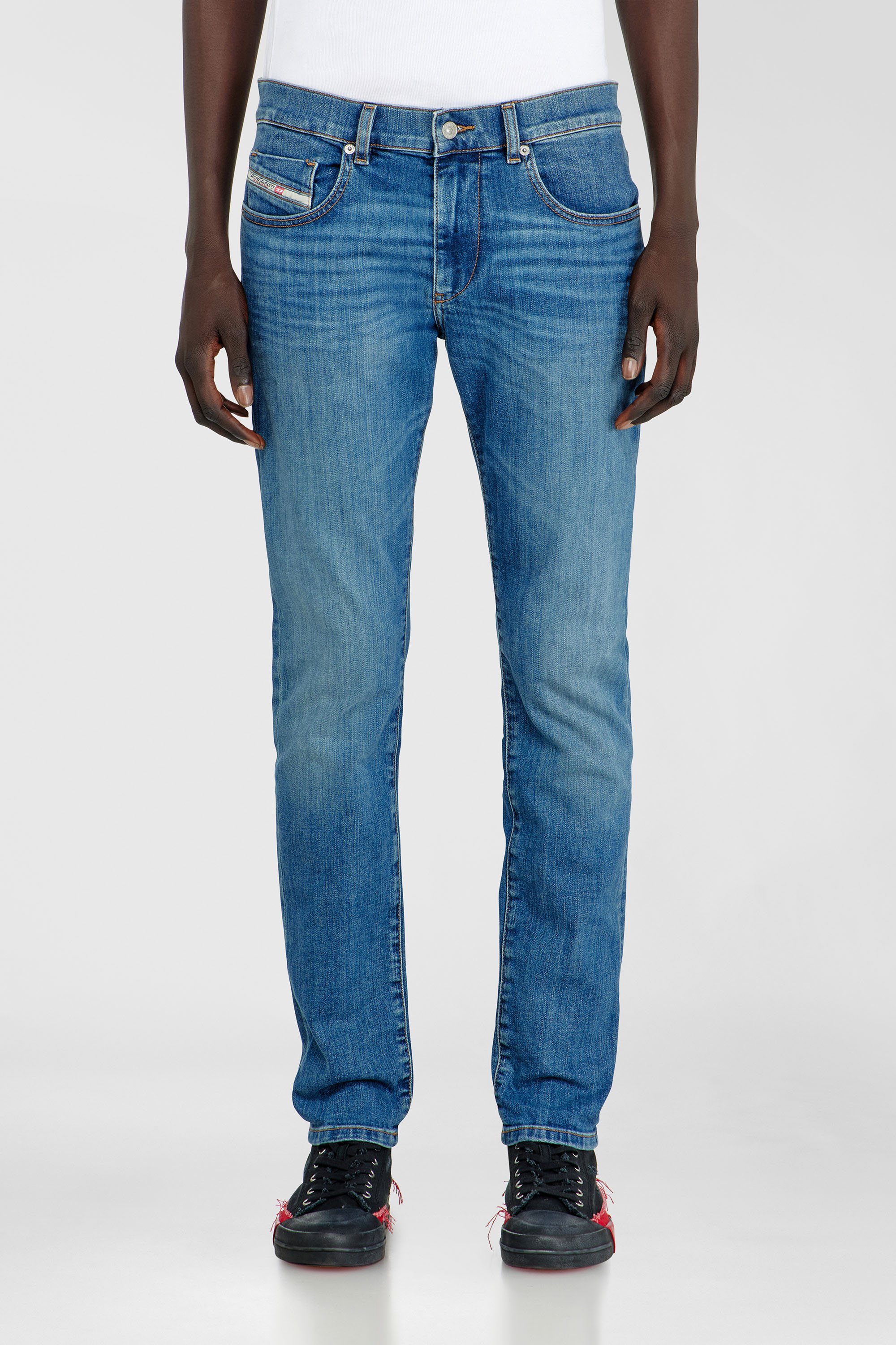 Diesel - Slim Jeans 2019 D-Strukt 0KIAL Homme, Bleu Clair - Image 4