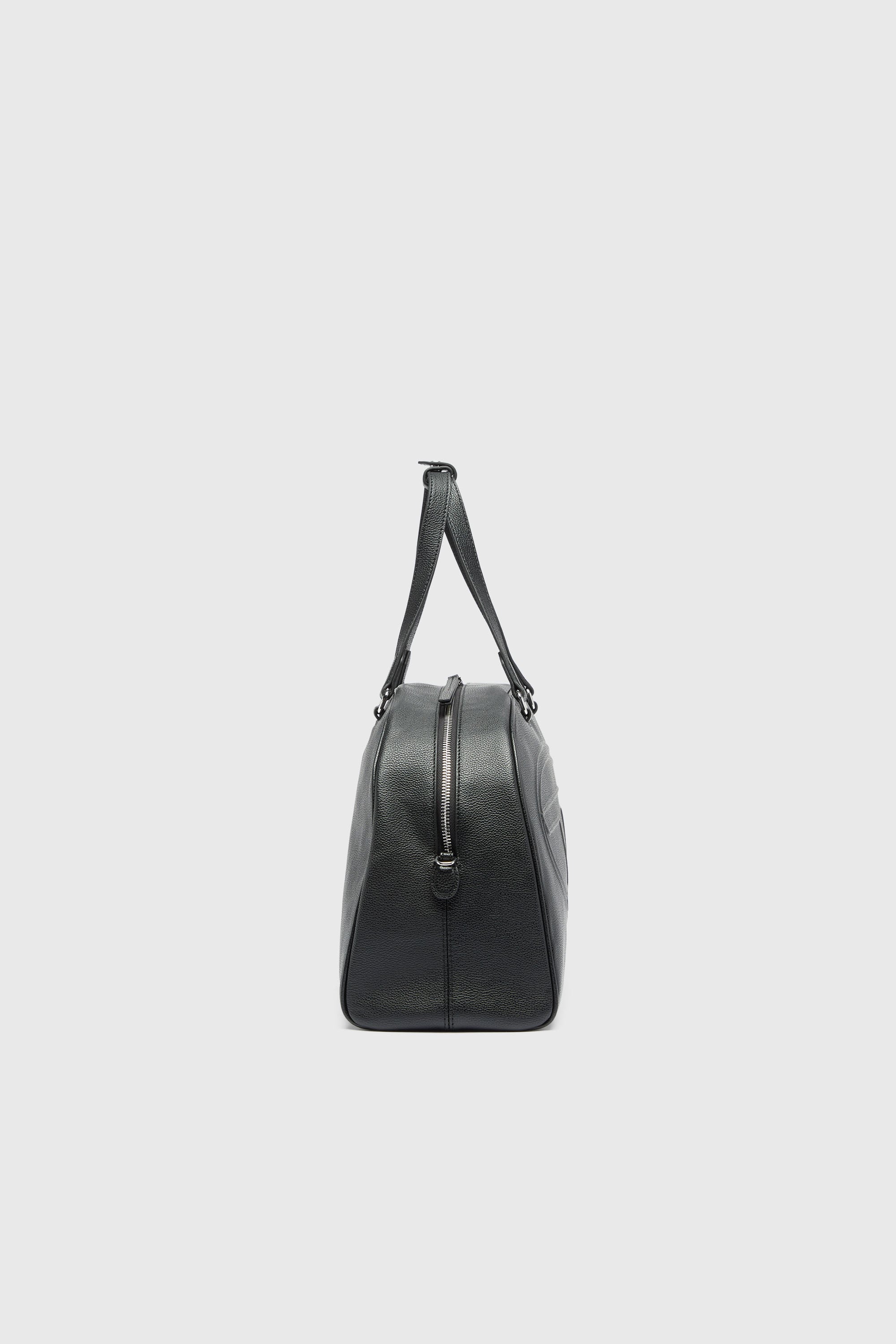 Diesel - 1DR DOME DUFFLE, Unisex's 1DR Dome - Leather travel bag with Oval D logo in Black - 4