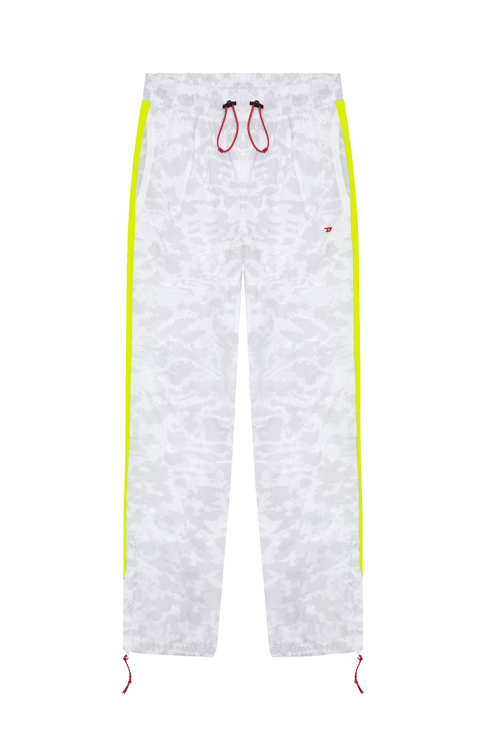 Diesel - AWWB-ELIZA-HT43, Woman's Track pants with pixelated print in Grey/Yellow - 2