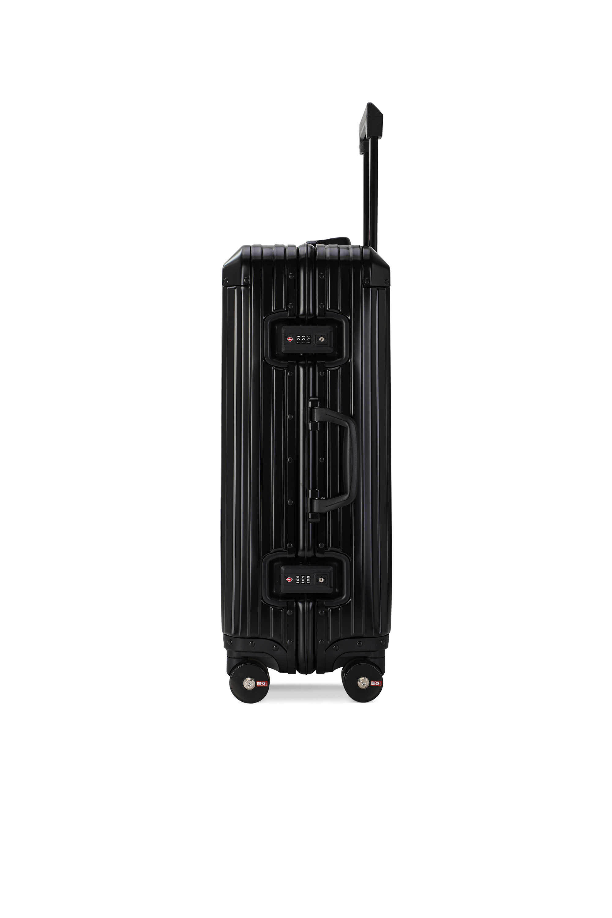 Diesel - DIESEL ALUMINUM TROLLEY- DSL002, Maleta de aluminio tama&ntilde;o M Unisex in Negro - 4