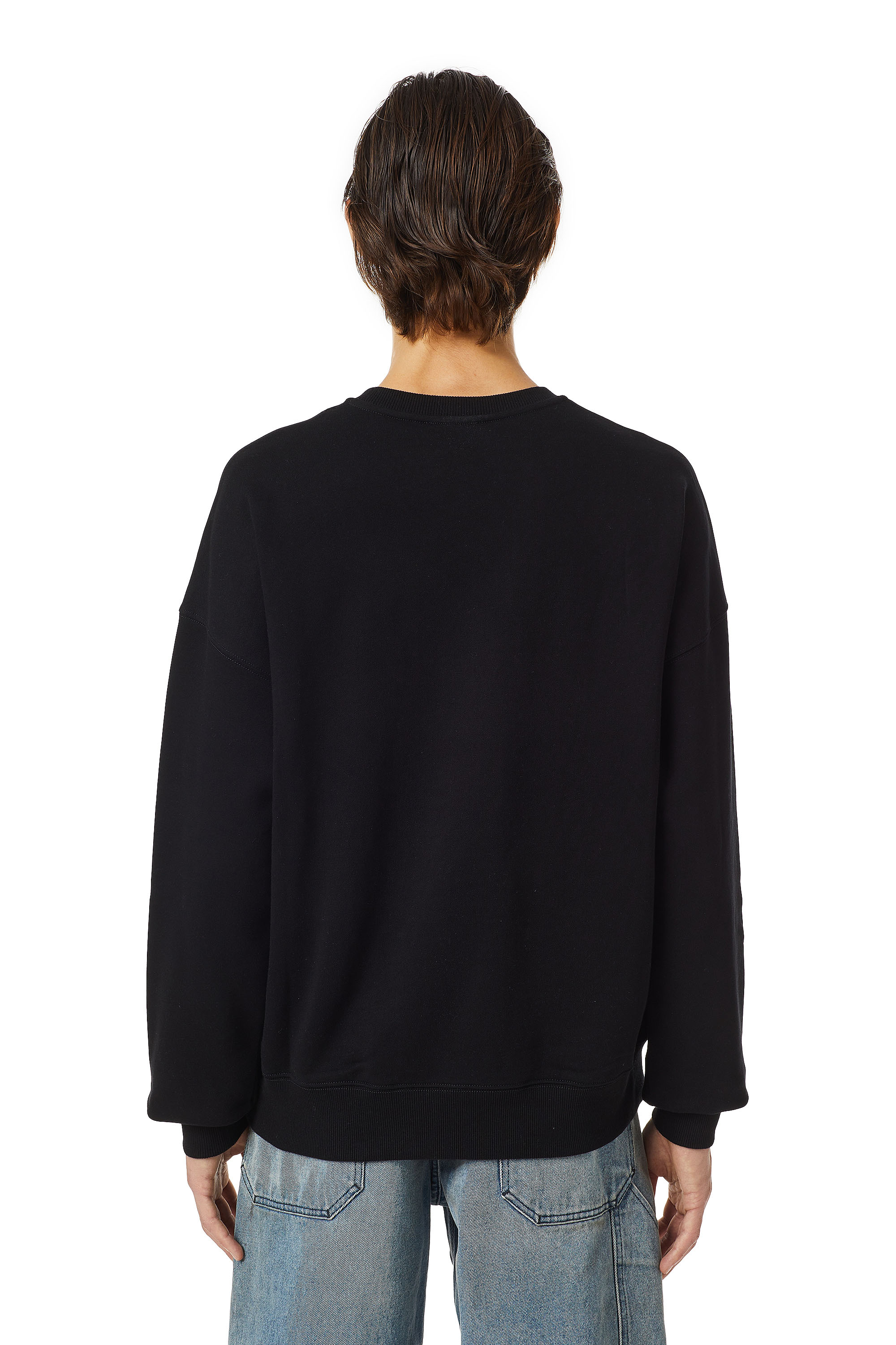 Diesel - S-ROB-DOVAL-PJ, Man's Sweatshirt with logo patch in Black - 4