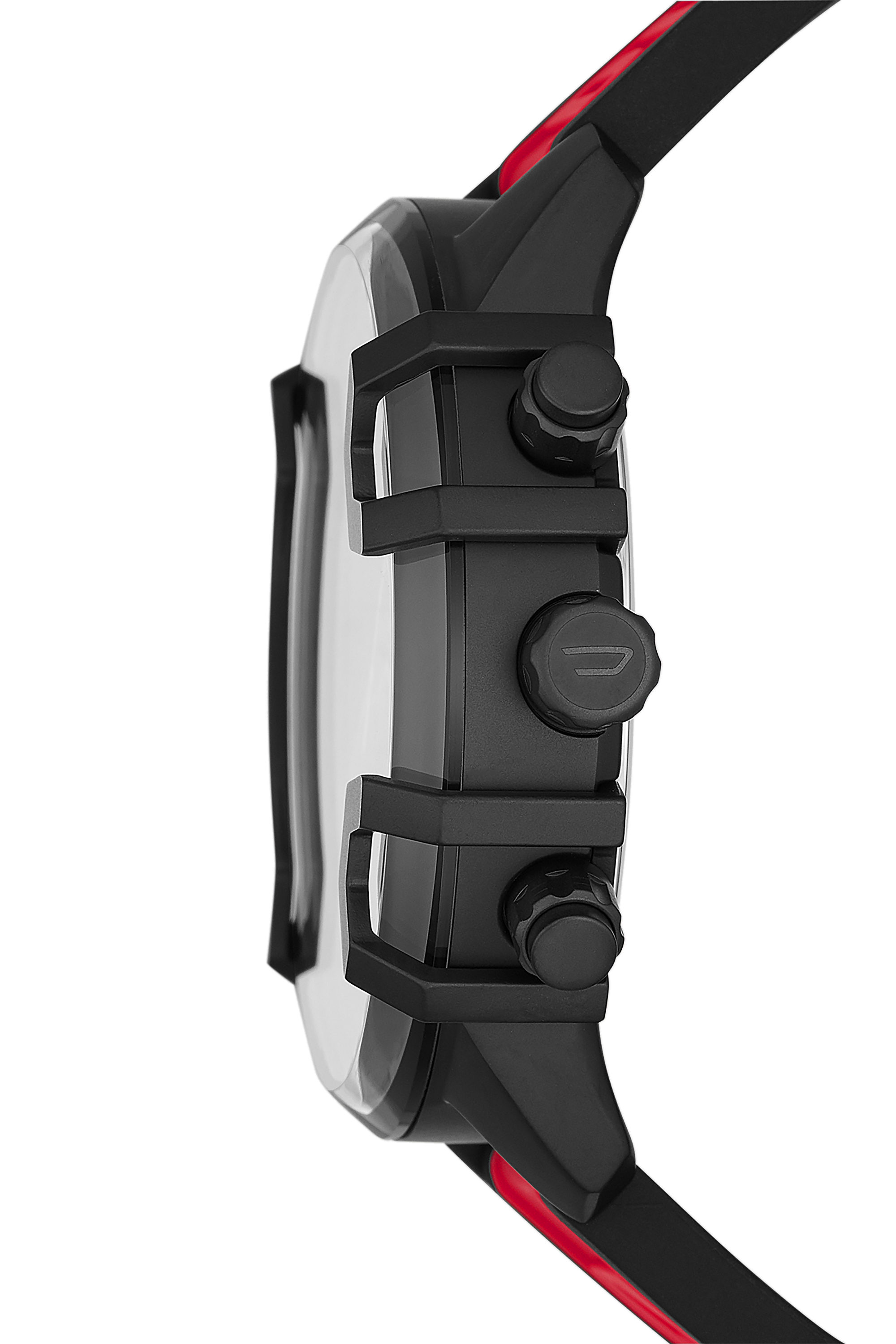 DZ4530 Man: Griffed Chronograph Red Silicone Watch | Diesel