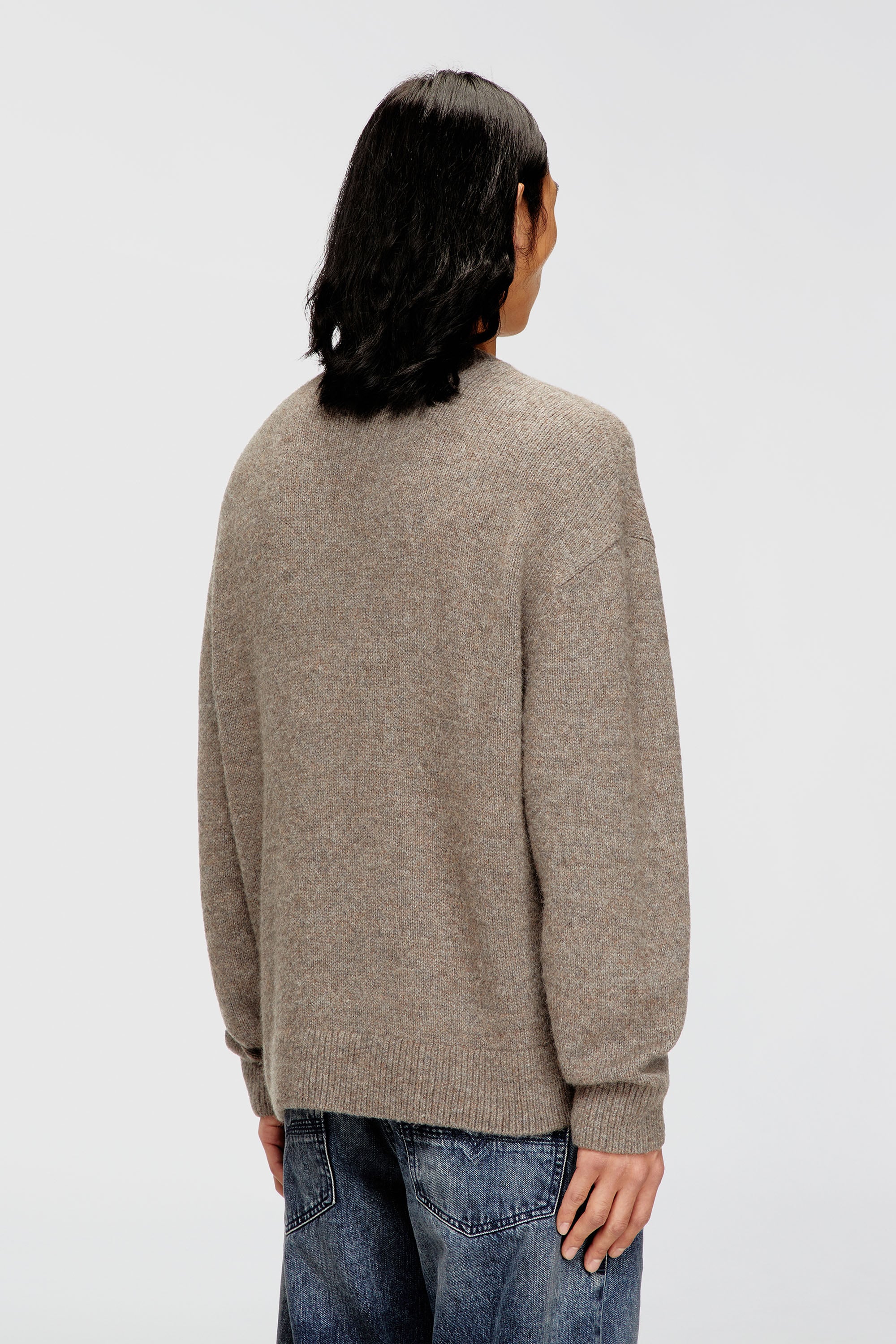 Diesel - K-AREESO, Jersey de mezcla de lana y alpaca Hombre in Beige - 4