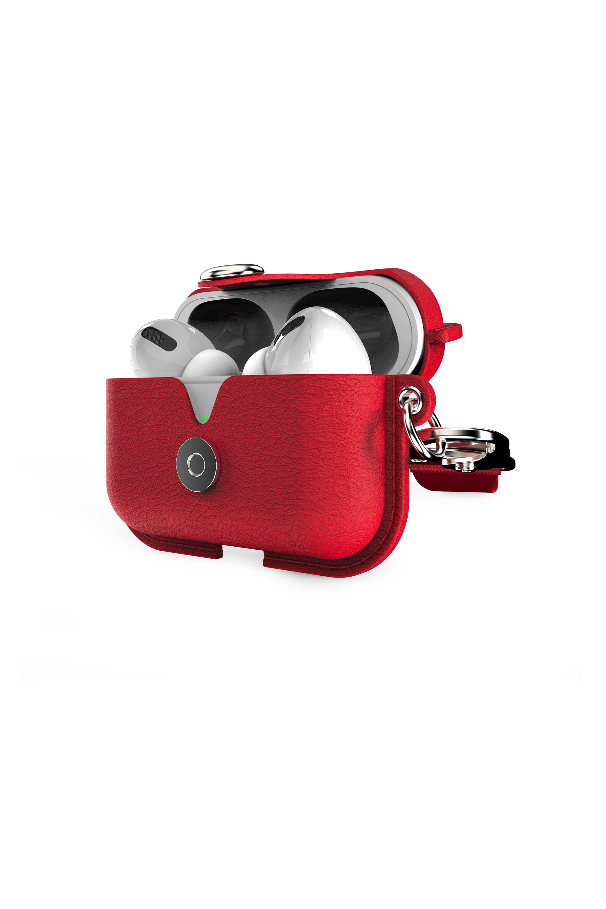 Diesel - 49860 AIRPOD CASE AIRPODS CASE, Estuche de cuero por Airpods Pro Unisex in Rojo - 4