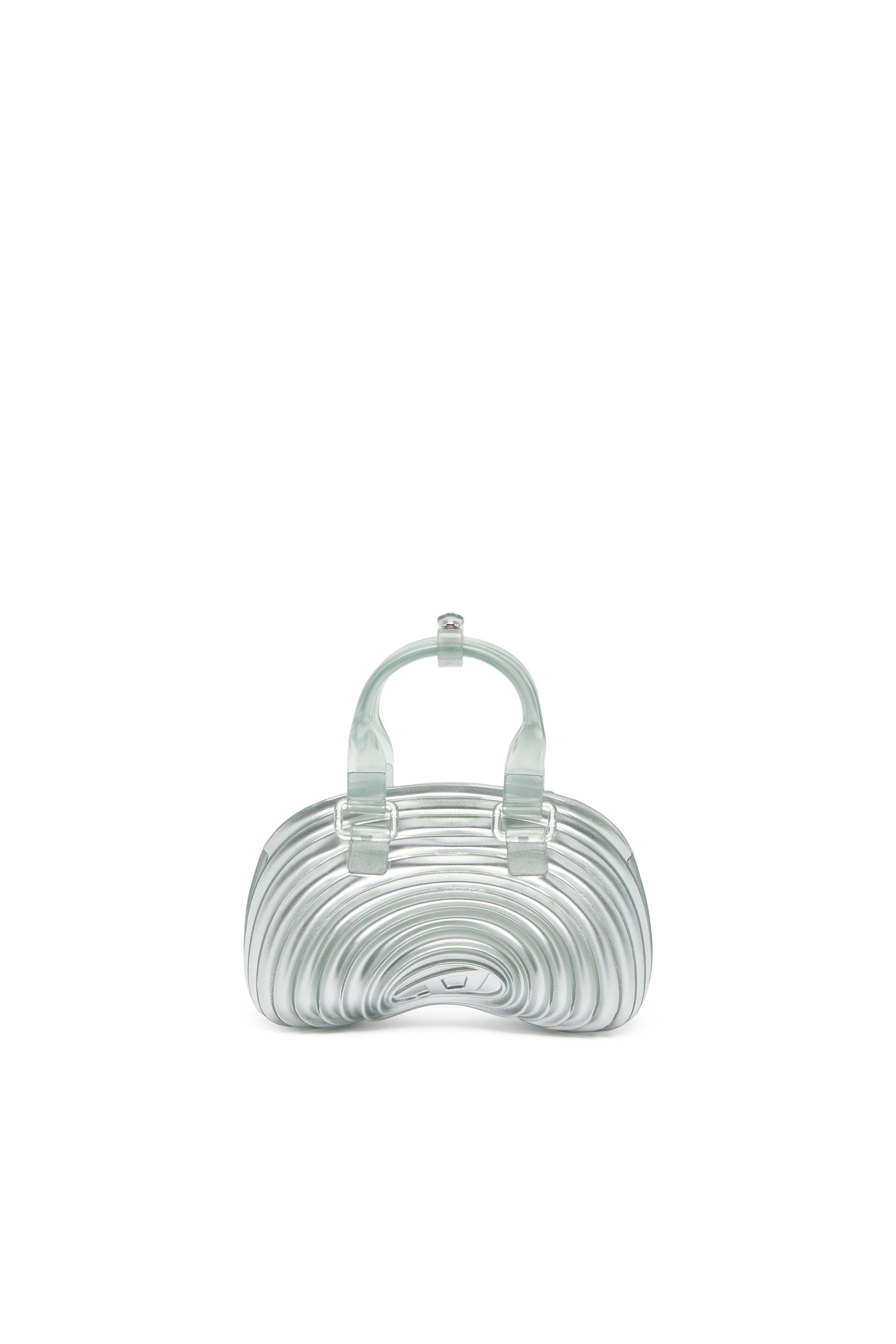 Diesel - MELISSA QUANTUM DOME, Woman's Quantum Dome - Handbag in Melflex&reg; in Silver - 3