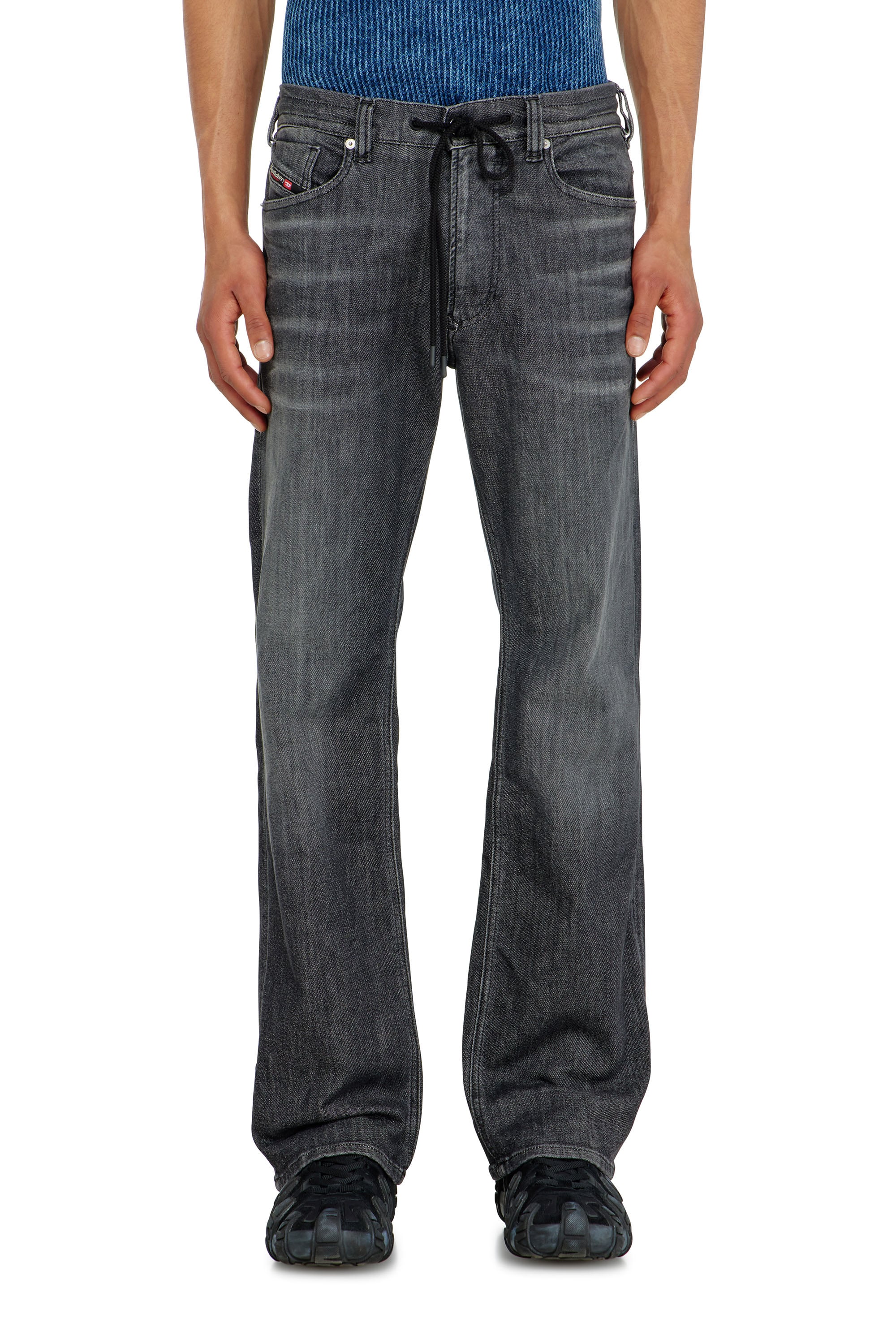 Diesel - Man's Relaxed 2080 D-Reel Joggjeans&reg; 09M66, Black/Dark grey - 2