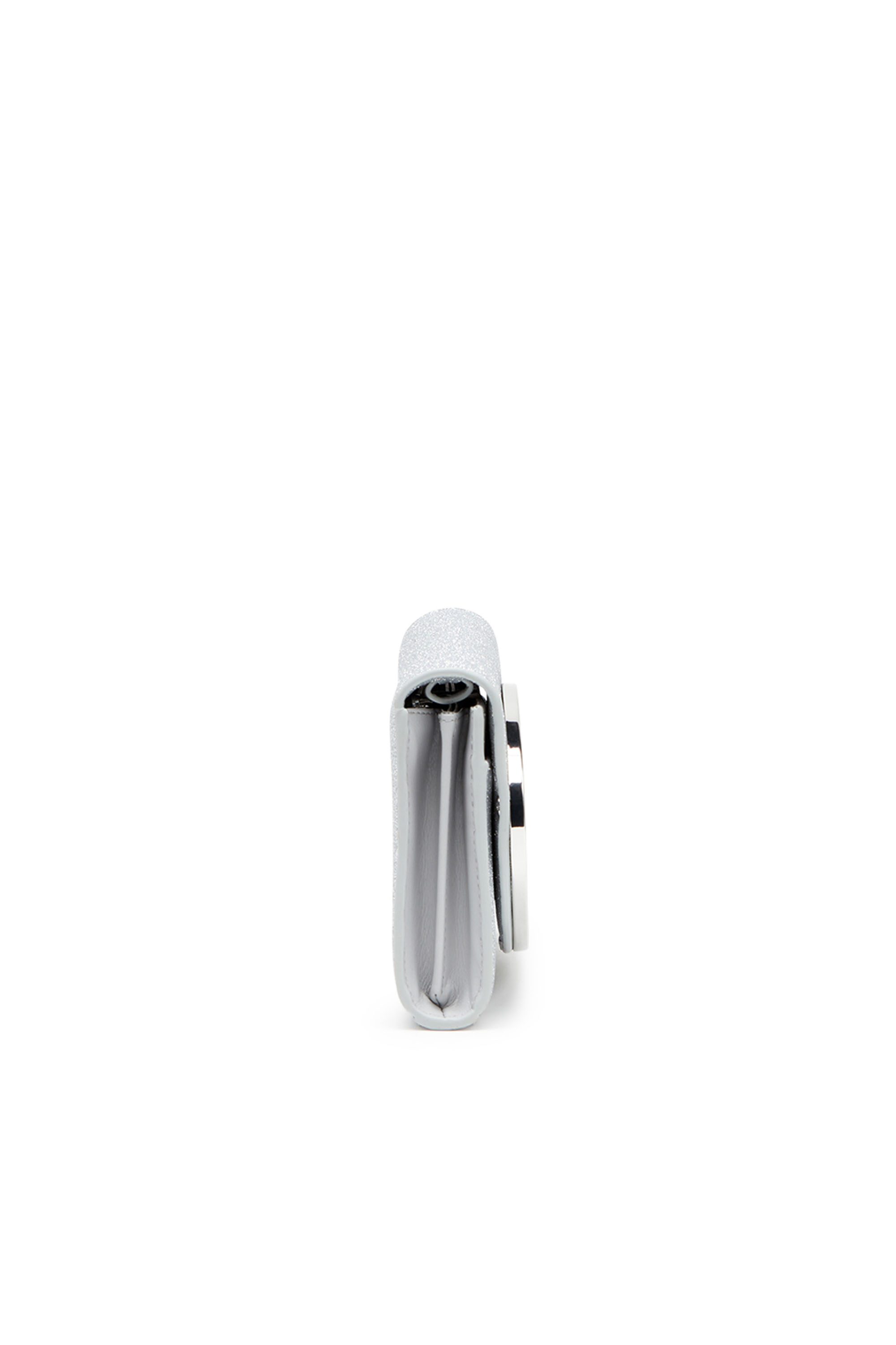 DIESEL☆ Wallet bag in mirrored leather シルバー Women's Wallet bag in mirrored leather | Silver | Diesel