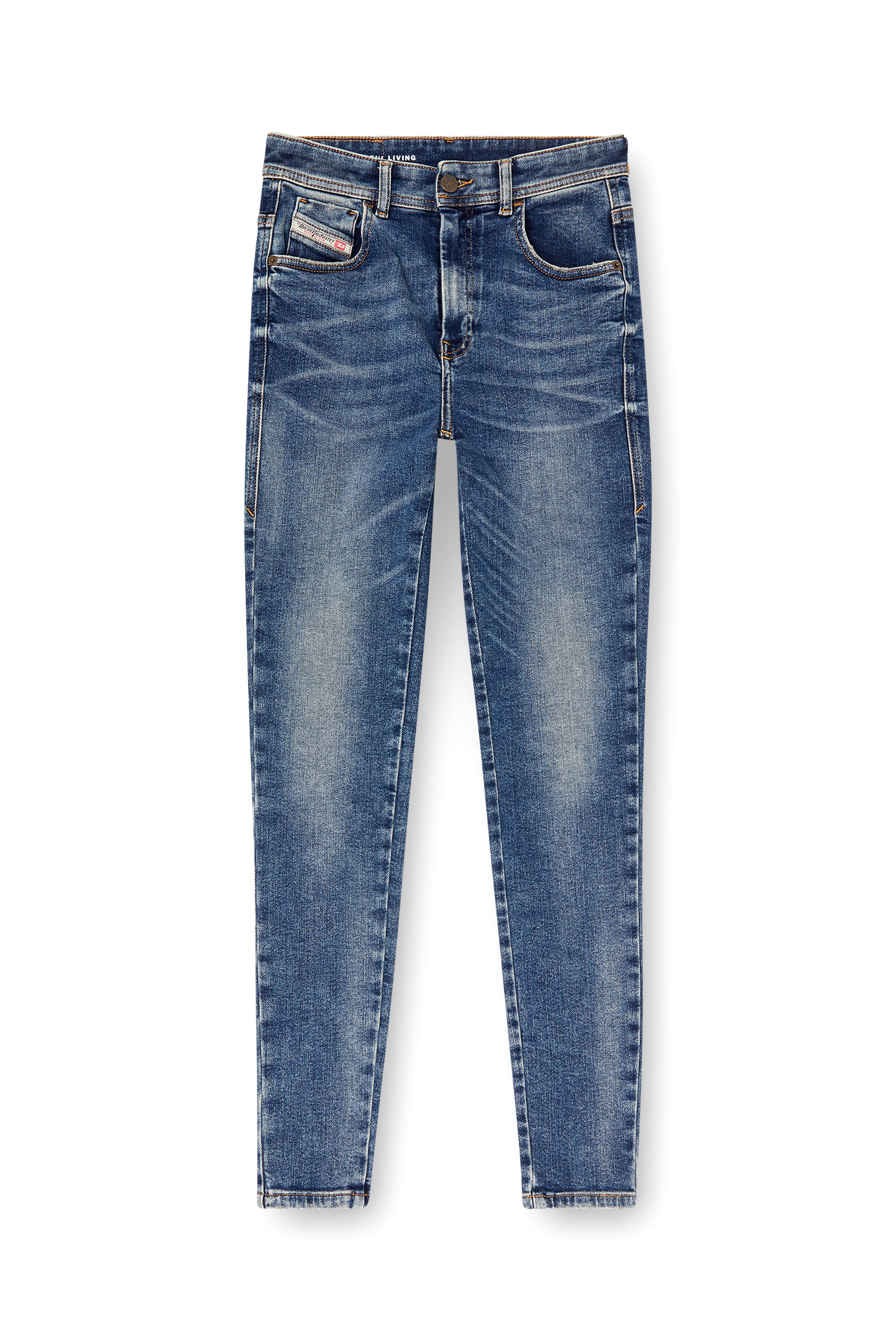 Diesel - Skinny Jeans 1984 Slandy-High 007Y9 Mujer, Azul medio - 2