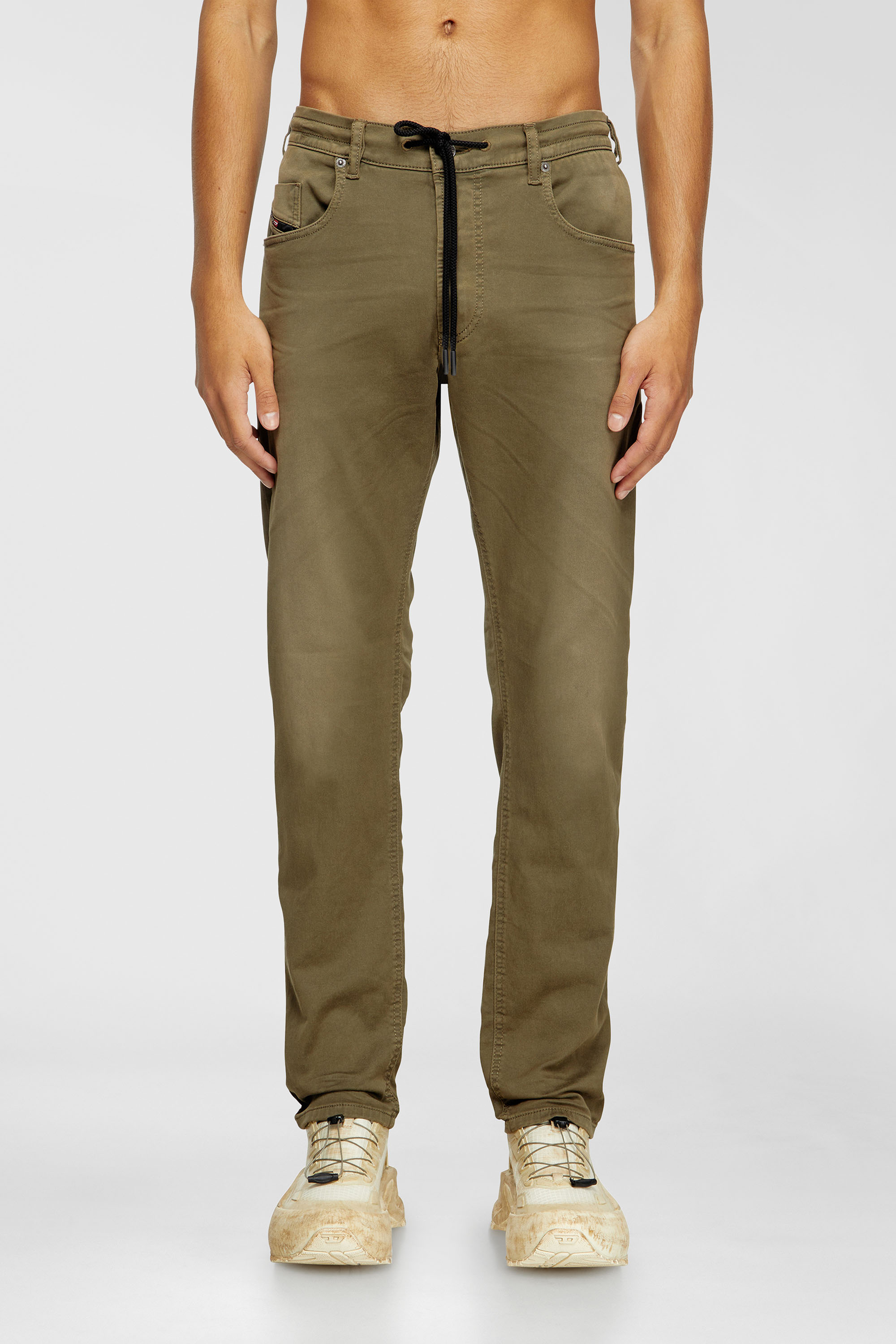 Diesel - Man's Regular 2032 D-Krooley Joggjeans&reg; 0670M, Green - 2