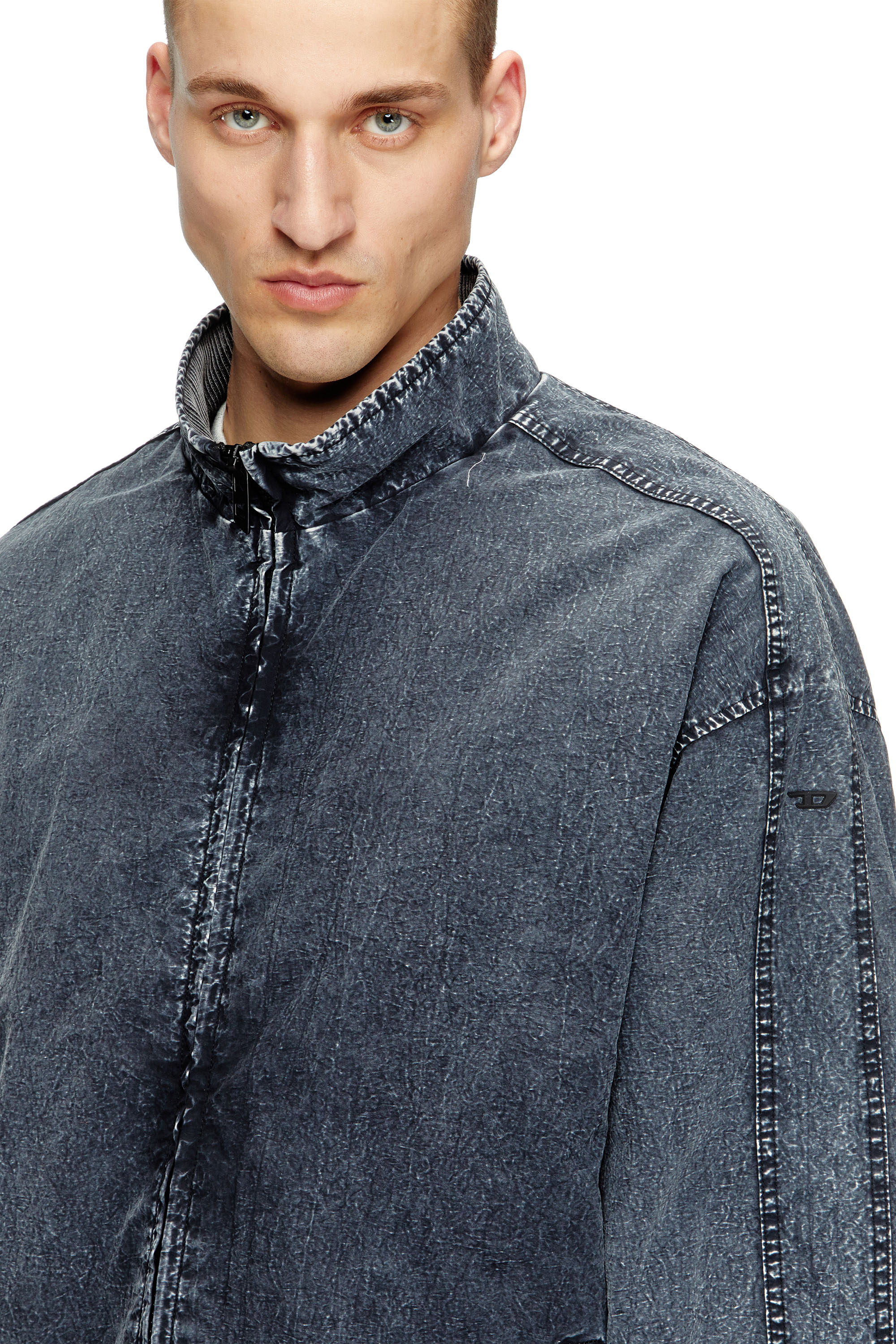 Diesel - J-WILSON, Veste en taslan de nylon recyclé Homme in Noir - 4