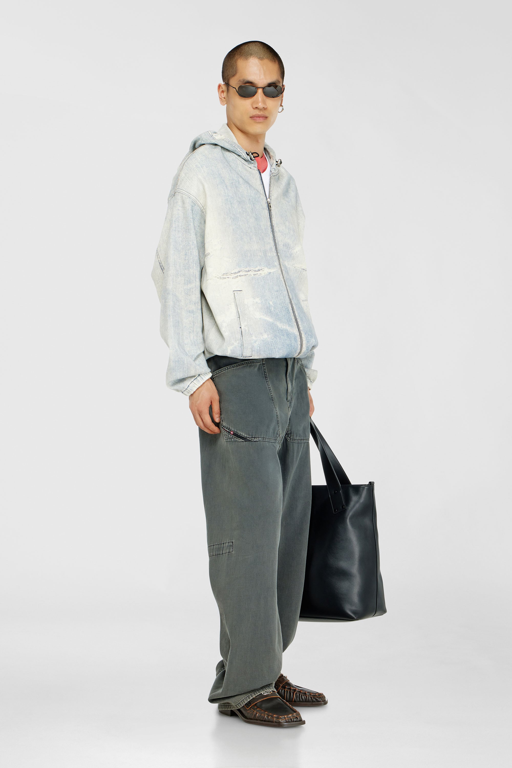 Diesel - Male's Relaxed Jeans D-Zeta 068WR, Grey - 1