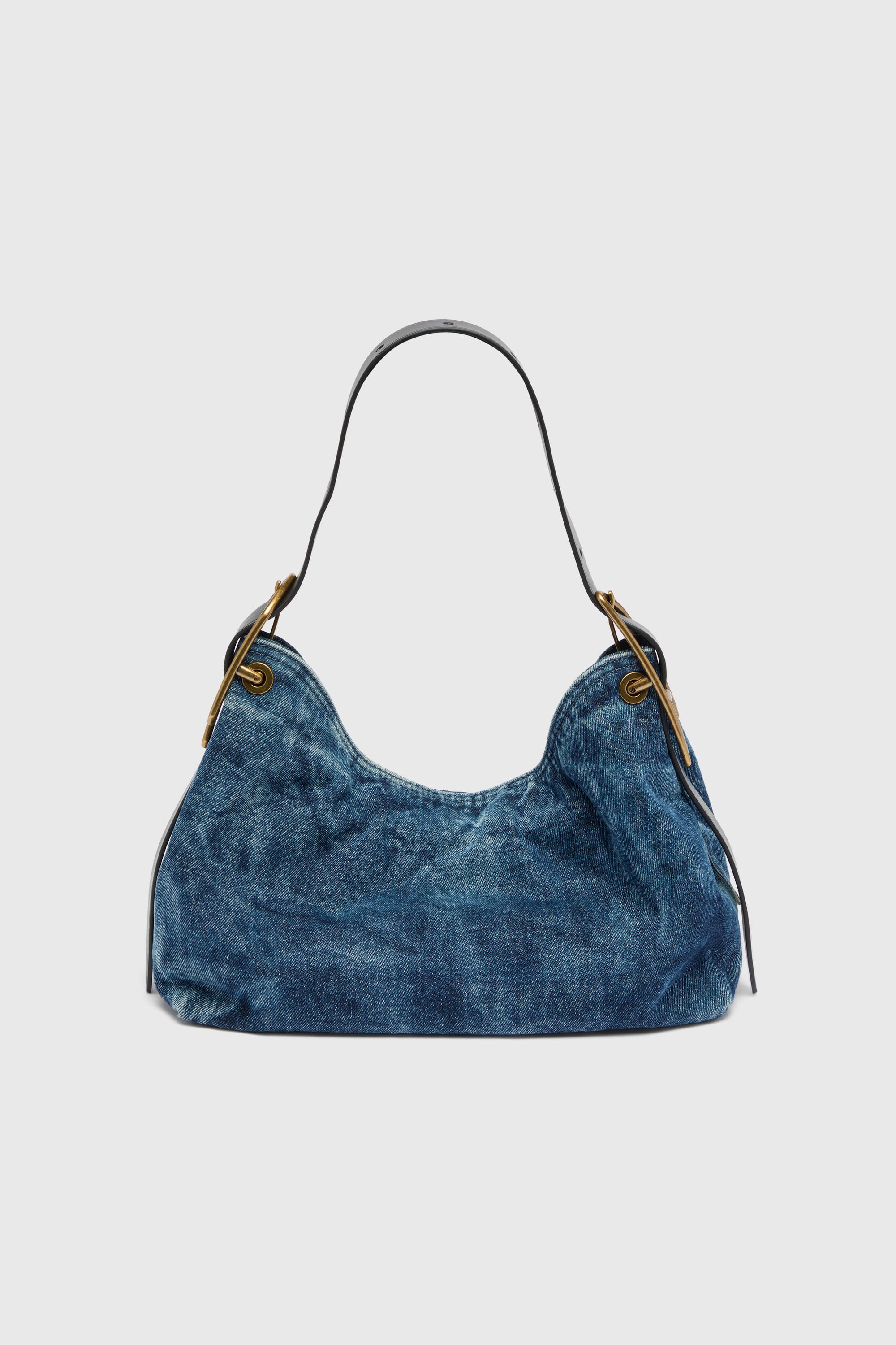 Diesel - D-LINE HOBO S, Woman's D-Line-Denim shoulder bag in Medium blue - 2