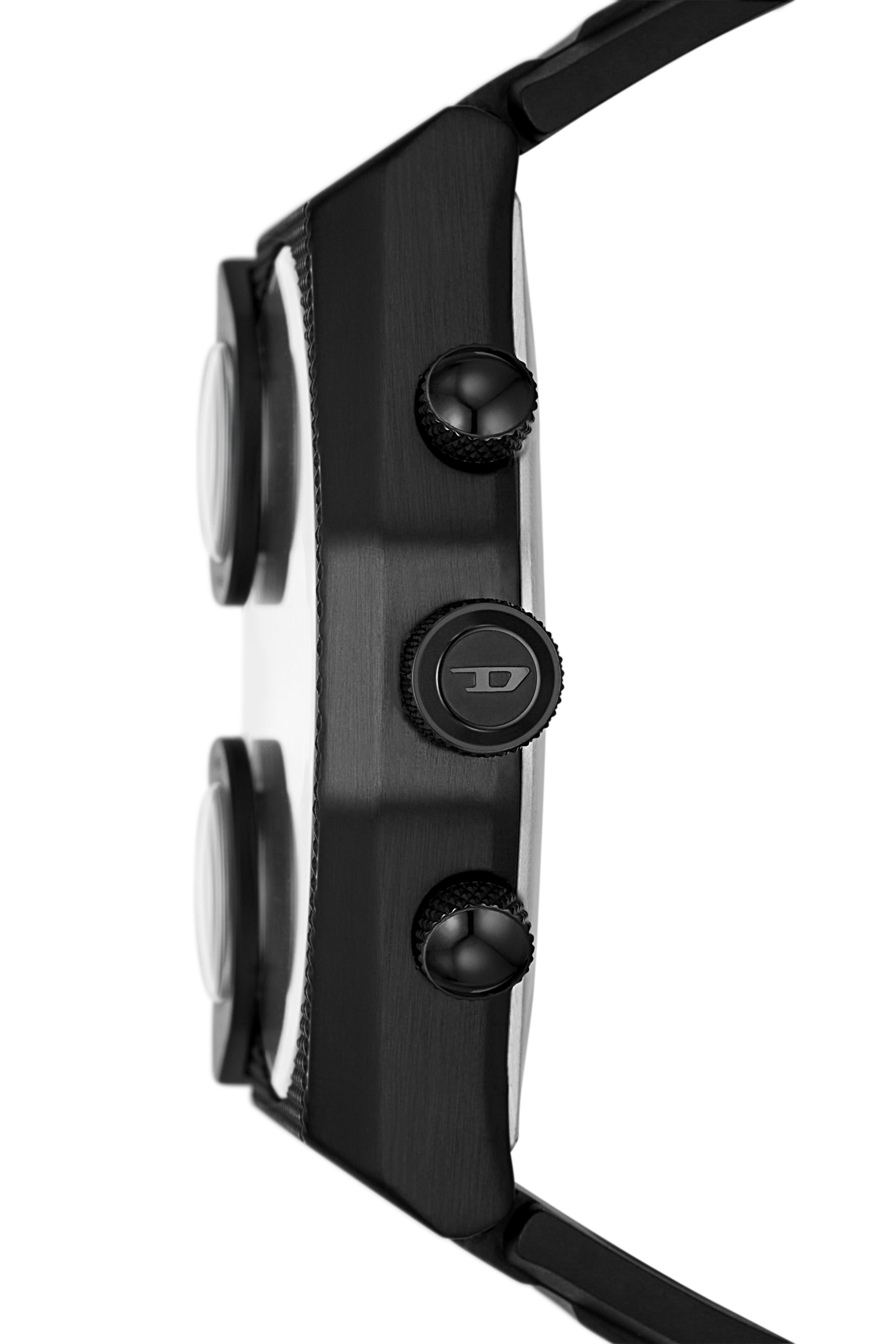 Diesel - DZ7474, Male's Sideshow Black Silicone Watch in Black - 3