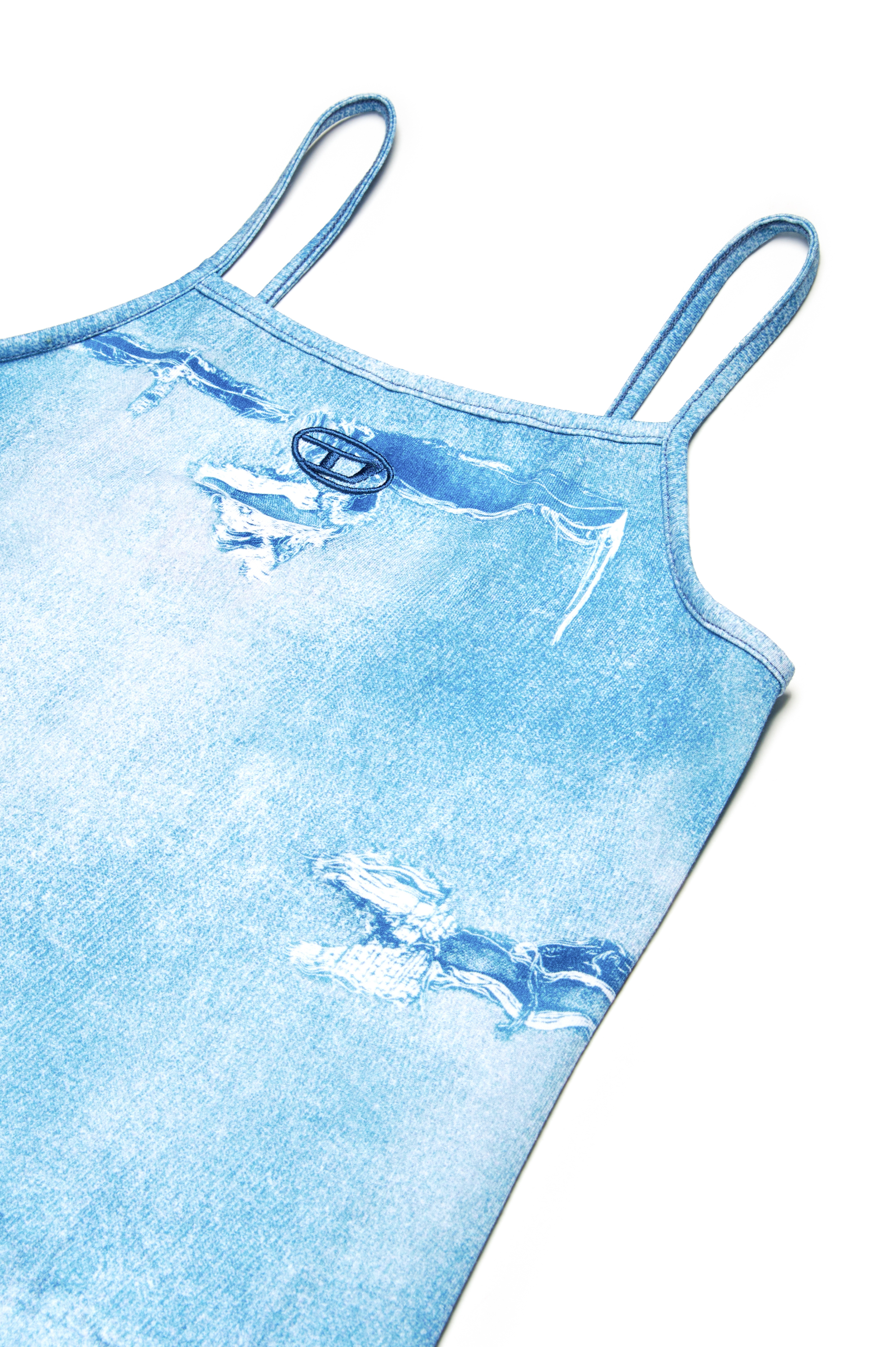 Short dress with Camouflower print | Blue | 4-16 YEARS Girls