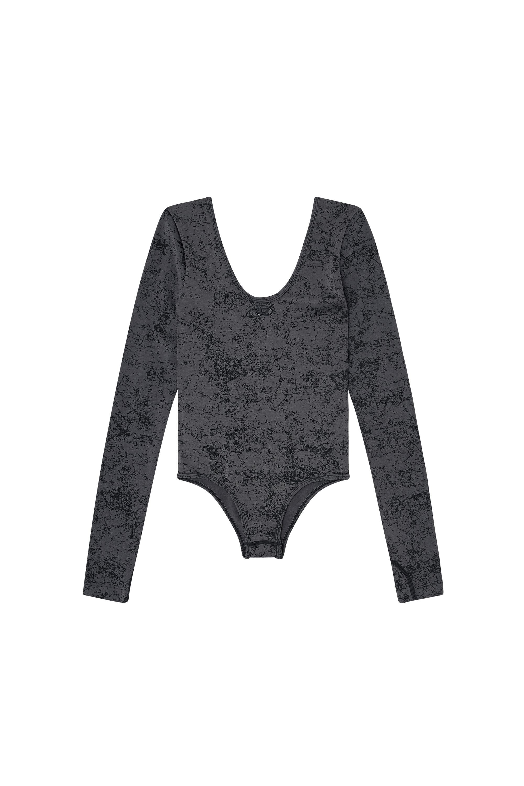 Diesel - IONNA-UTLT, Body &agrave; dos ouvert avec imprim&eacute; utilitaire Femme in Noir - 3