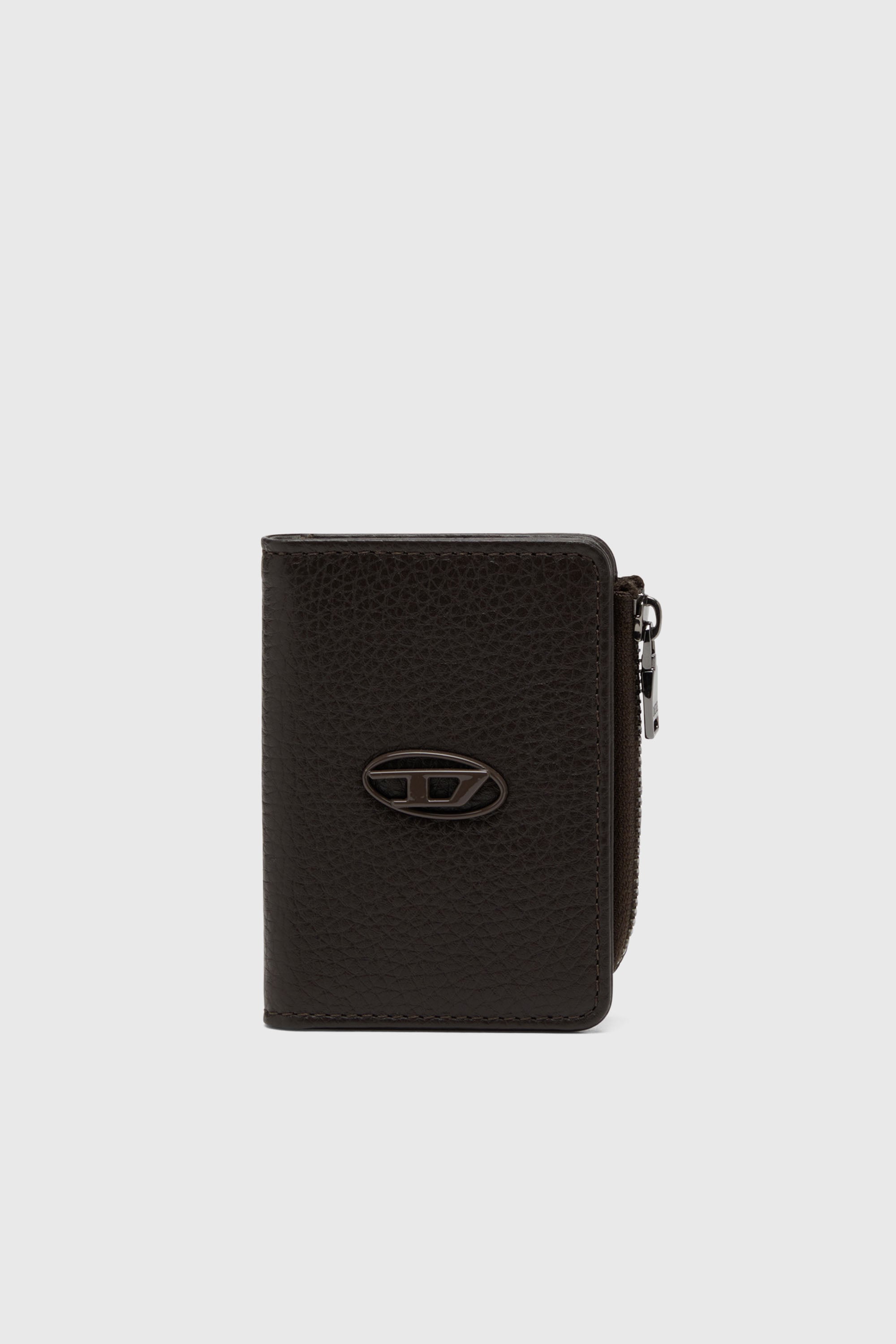 Diesel - HISSU EVO CARD HOLDER L, Male's Leather card holder in Brown - 1