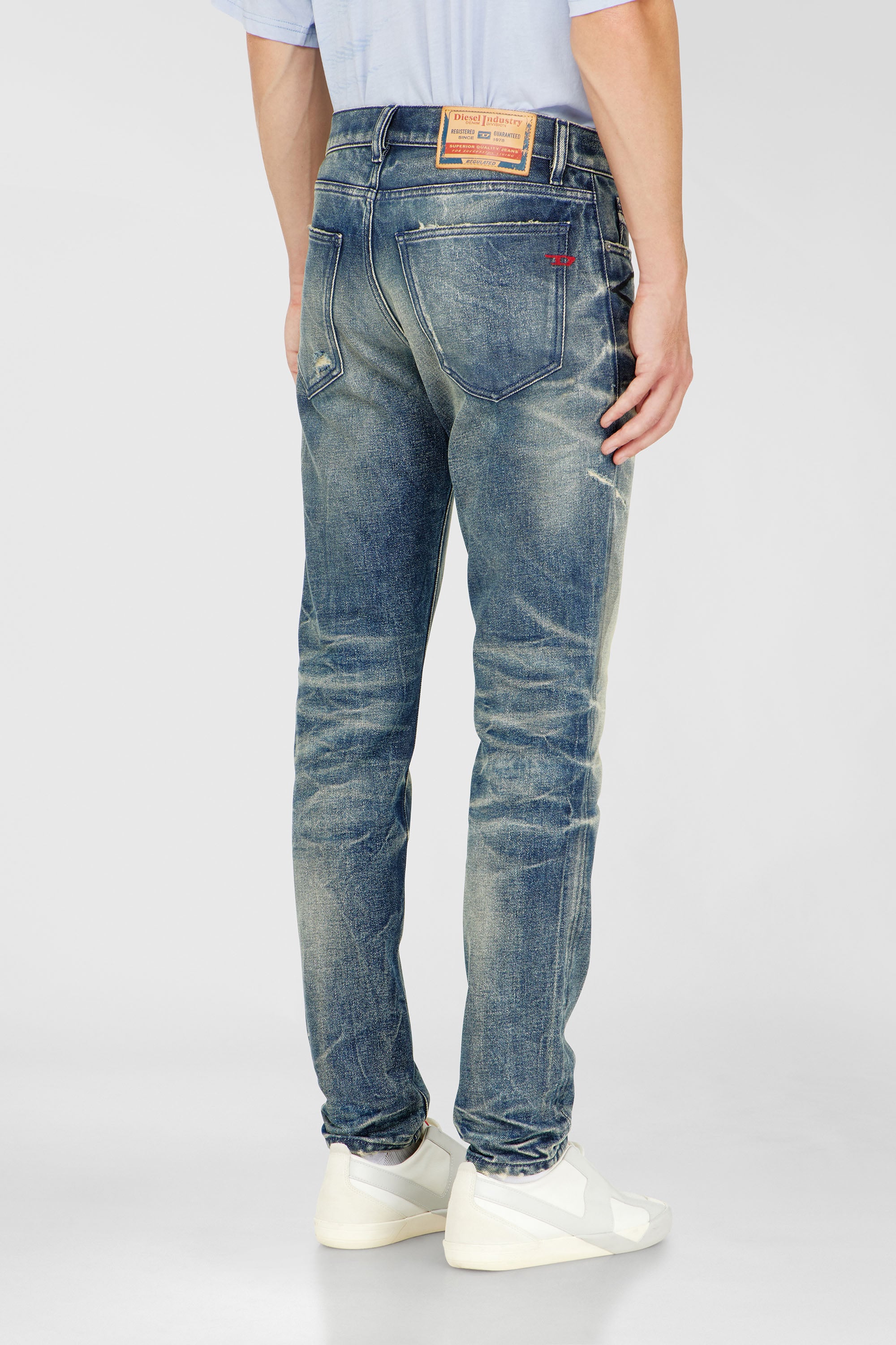 Diesel - Slim Jeans 2019 D-Strukt 09P36 Homme, Bleu moyen - Image 5