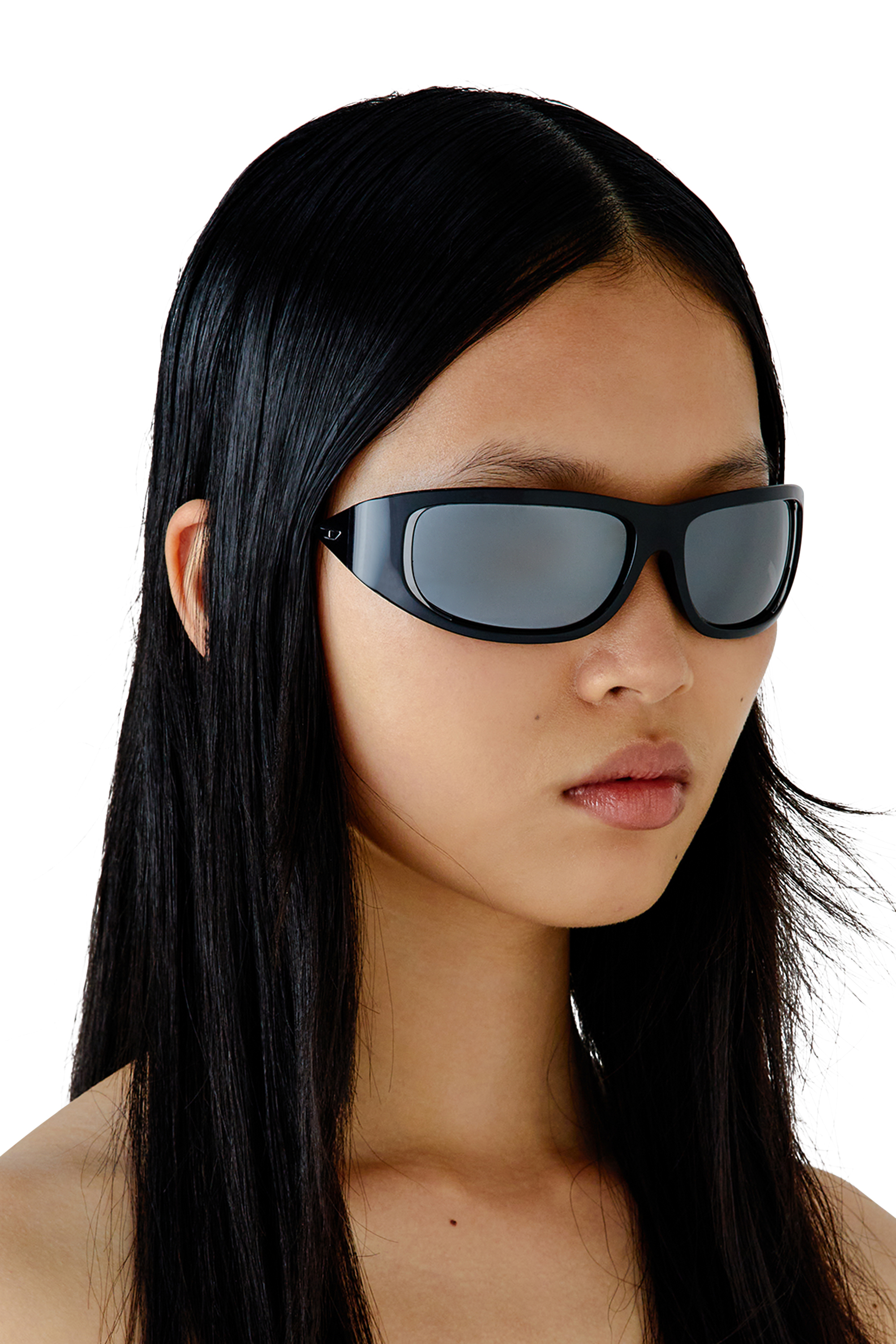 Women's Wraparound style sunglasses | Black | Diesel