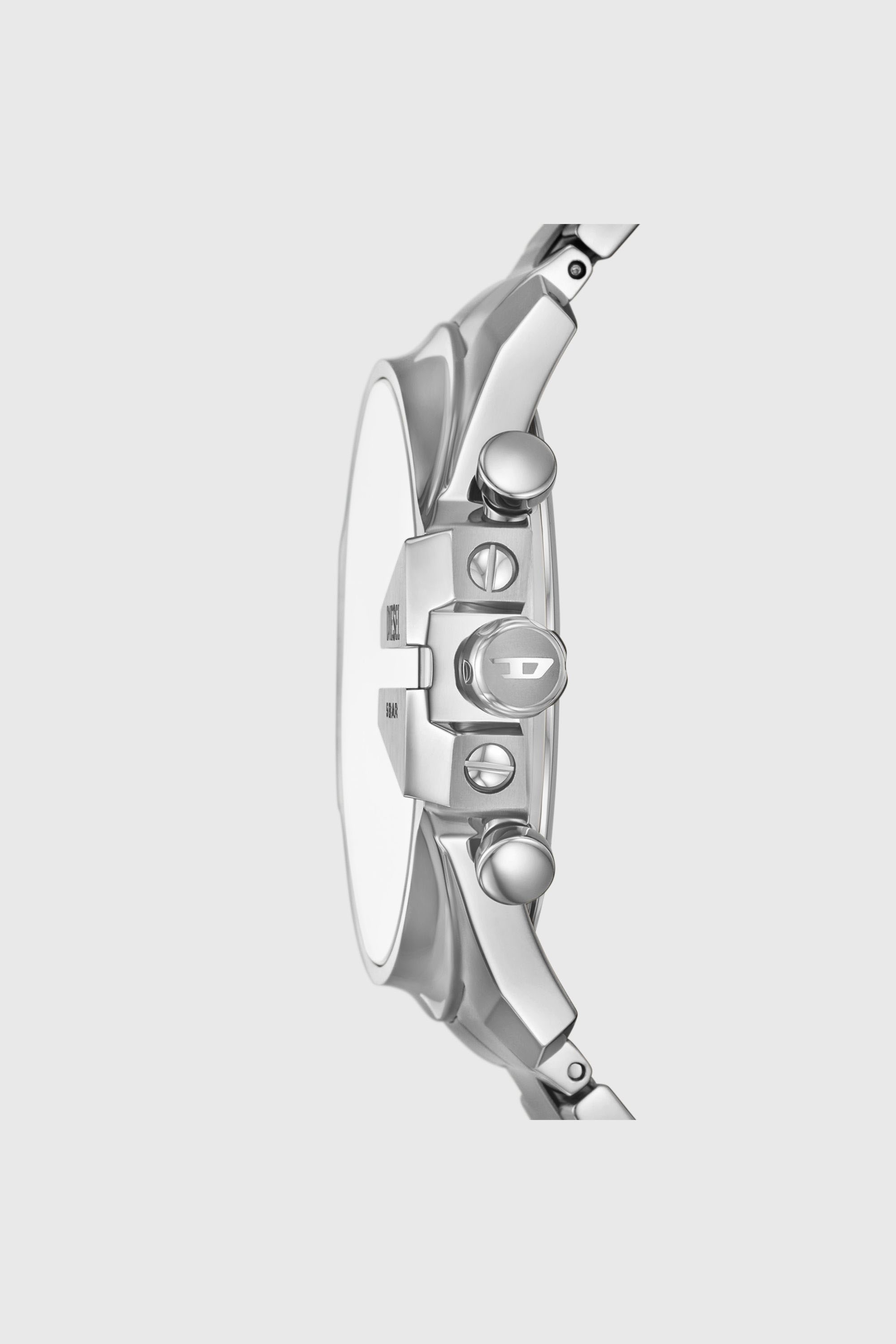 Men's Mega Chief Slim Stainless Steel Watch | Silver | Diesel US